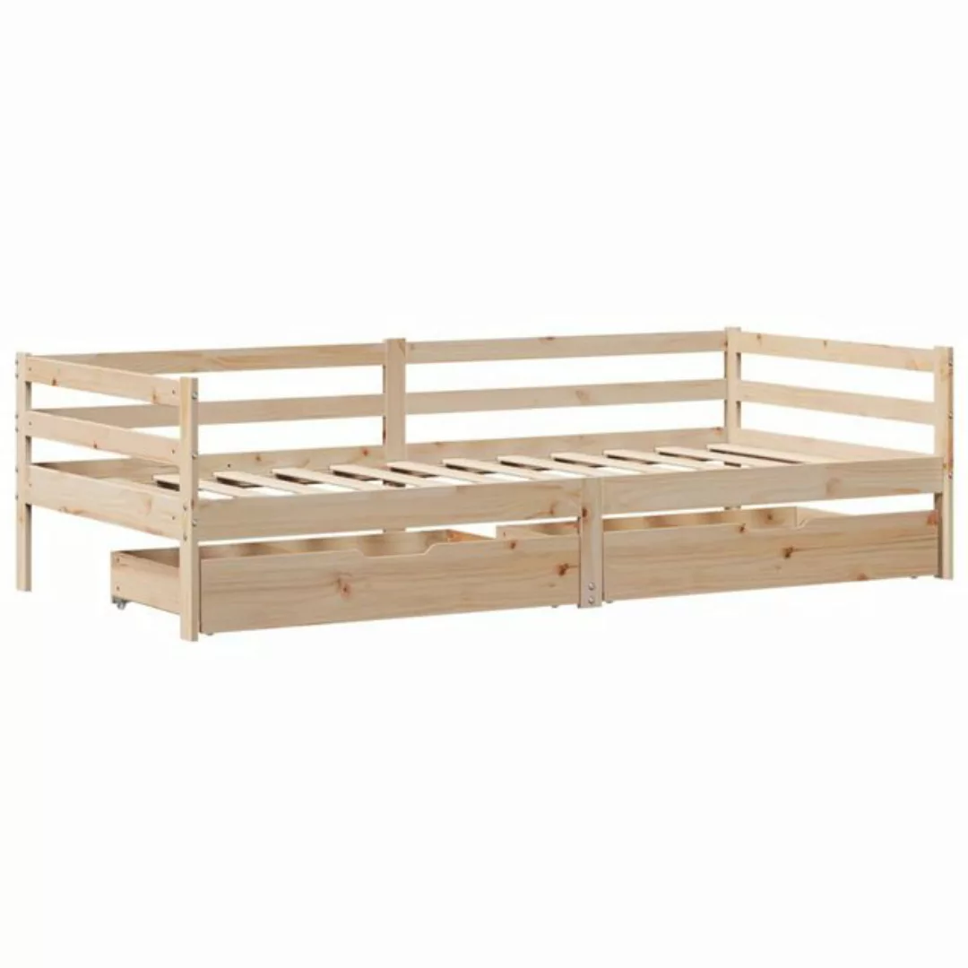 vidaXL Bett Tagesbett mit Schubladen 90x200 cm Massivholz Kiefer günstig online kaufen