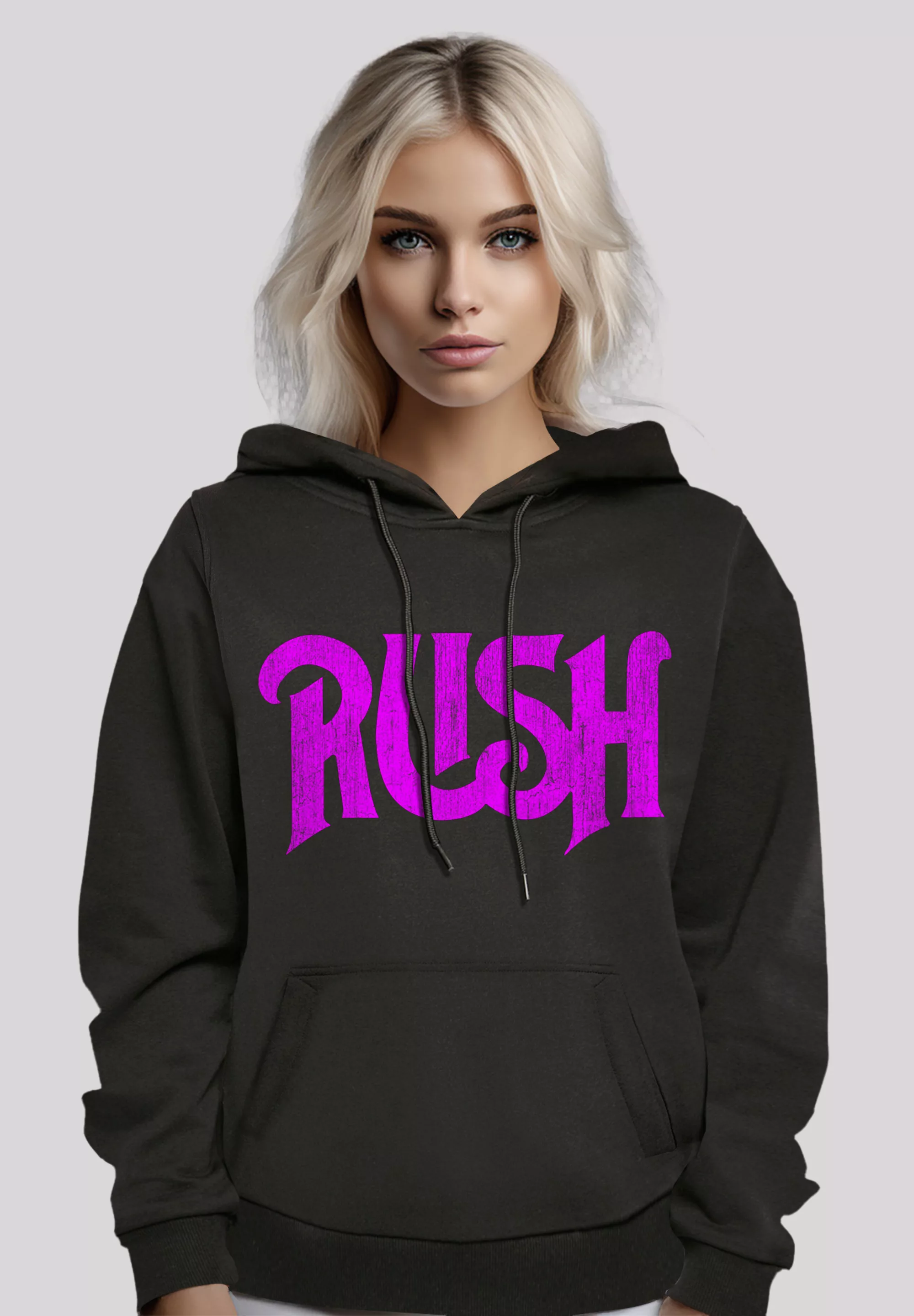F4NT4STIC Kapuzenpullover "Rush Rock Band Distressed Logo" günstig online kaufen