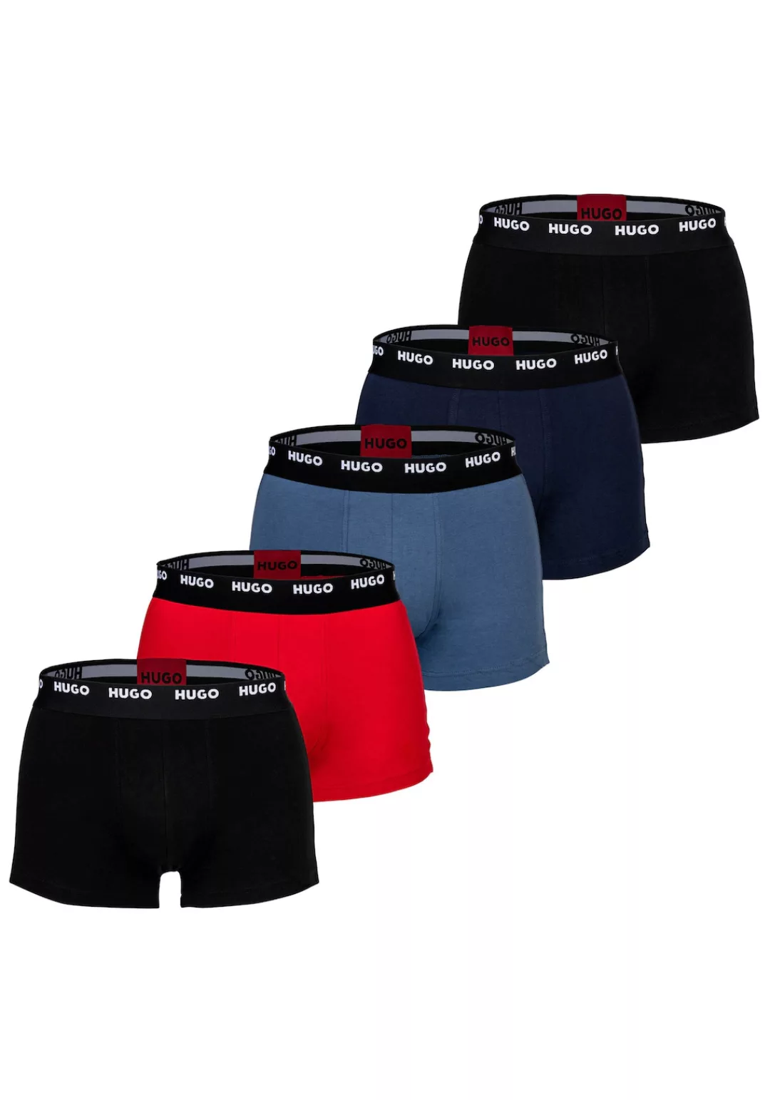 HUGO Underwear Trunk "FIVE PACK", (Packung, 5 St.), mit HUGO Schriftzug günstig online kaufen