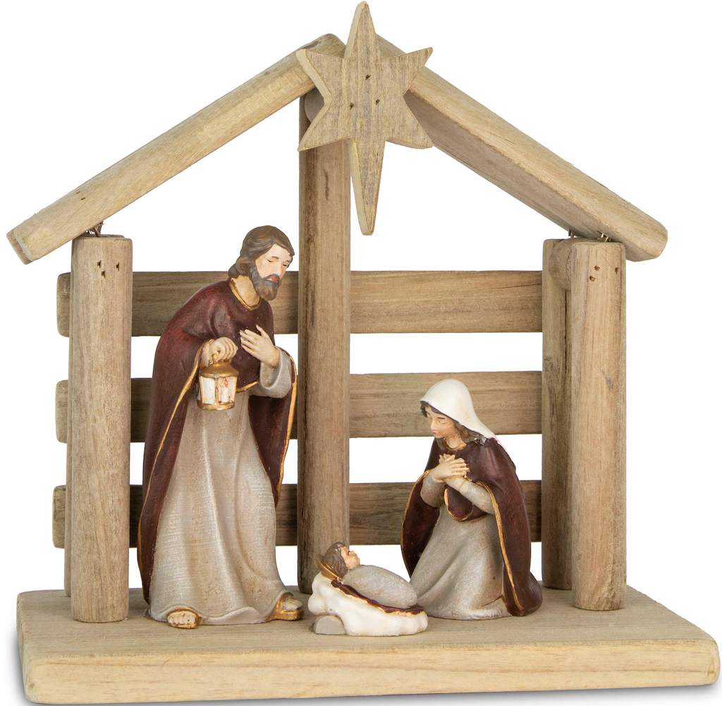 RIFFELMACHER & WEINBERGER Krippe "Weihnachtsdeko mit Hl. Familie", (Set, 4 günstig online kaufen