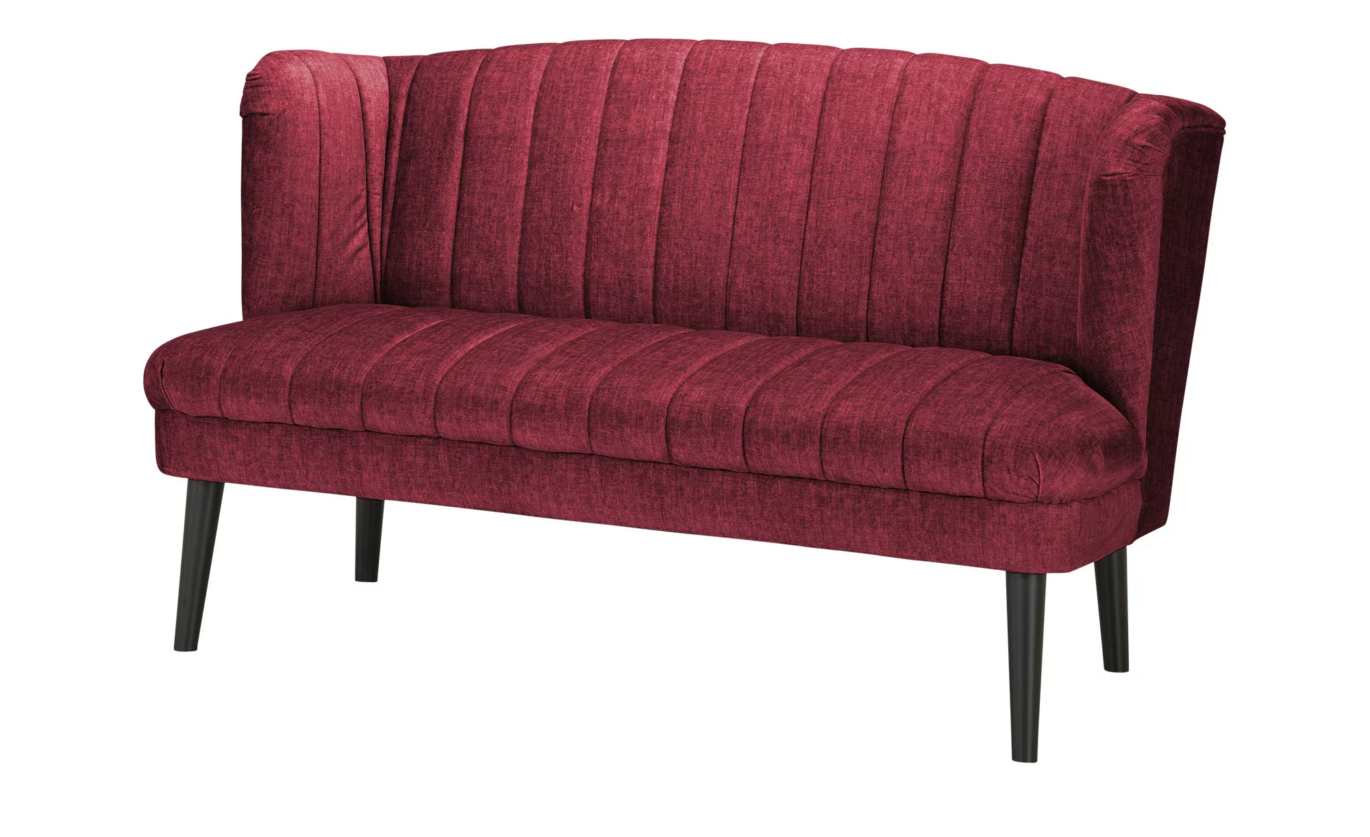 switch Küchensofa  Velours meliert Rina ¦ rot ¦ Maße (cm): B: 180 H: 92 T: günstig online kaufen