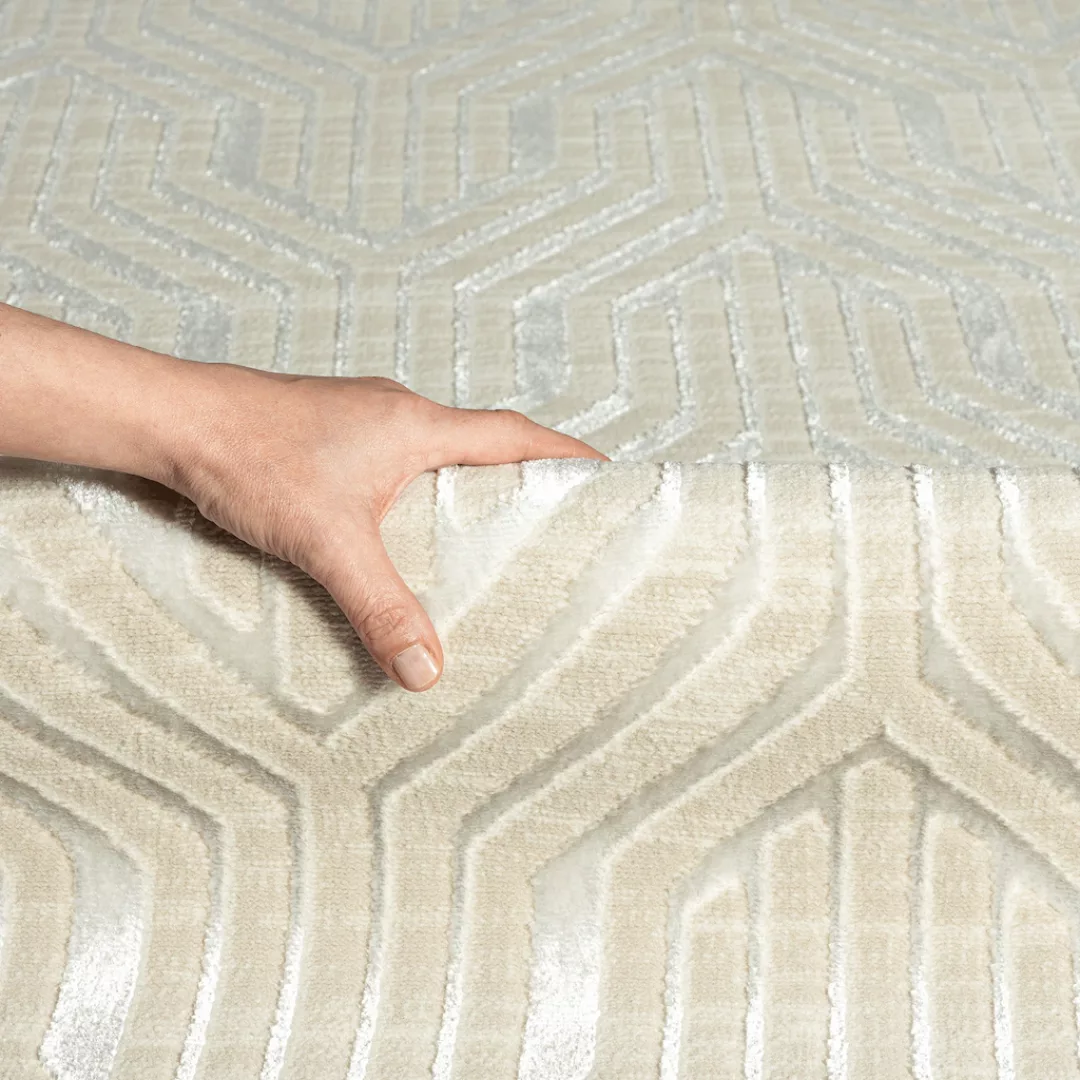 the carpet Teppich »Mila«, rechteckig, 8 mm Höhe, moderner Wohnzimmer Teppi günstig online kaufen