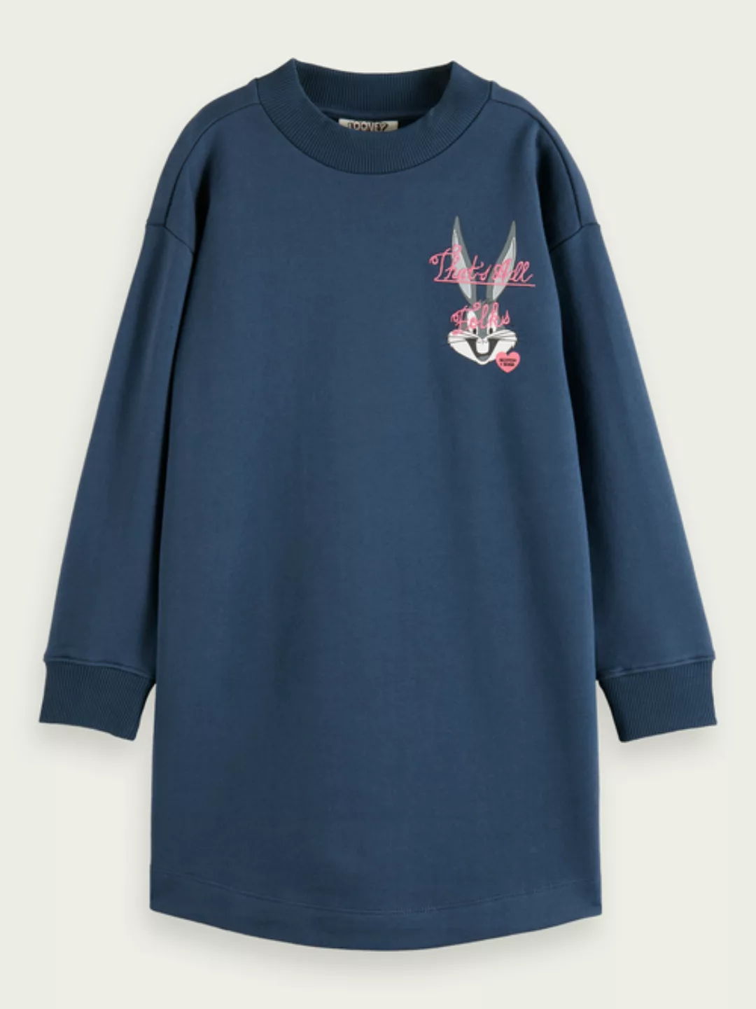 Scotch & Soda Looney Tunes x Scotch & Soda Sweat-Minikleid mit Artwork-Stic günstig online kaufen