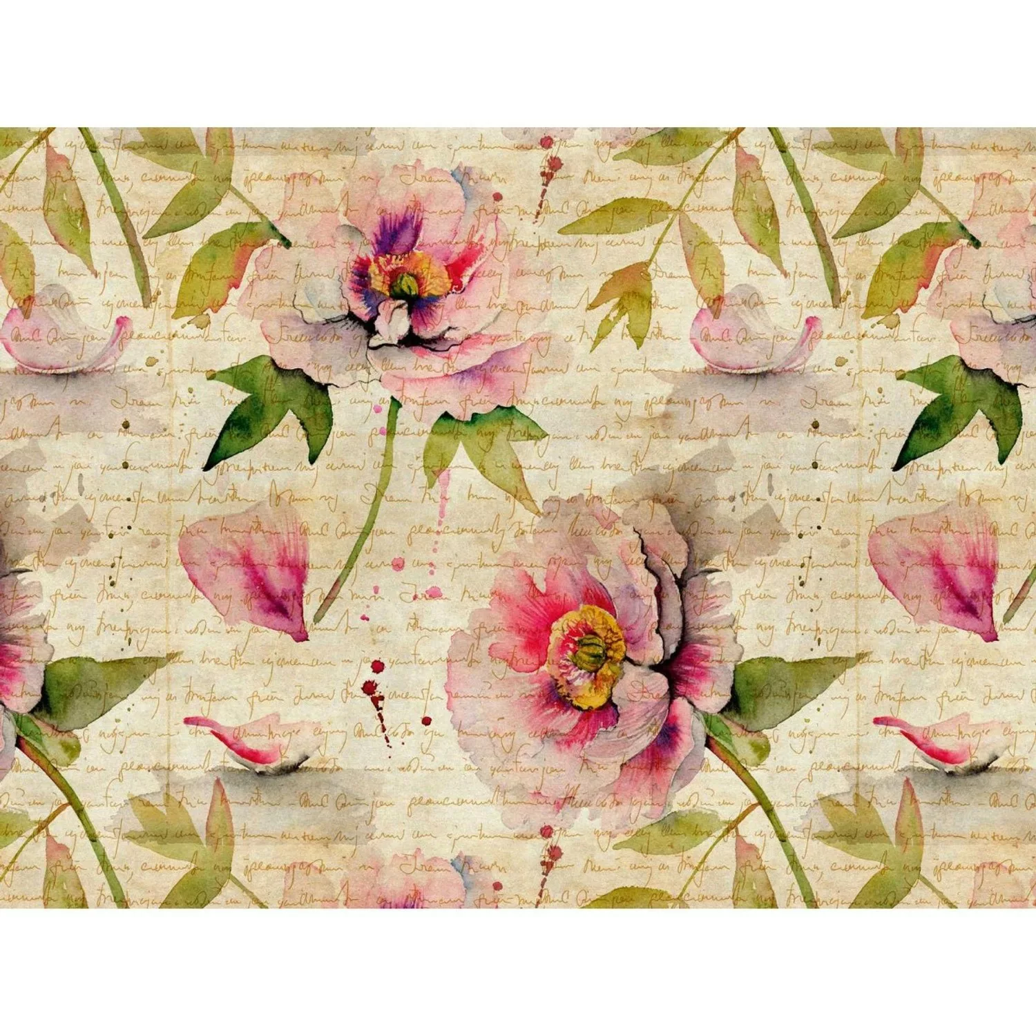 Bricoflor Rosa Tapete Mit Blume Digitaldruck Vliestapete Mit Dahlie 3D Foto günstig online kaufen