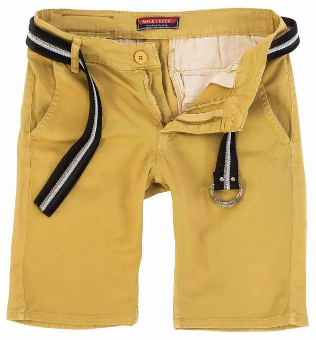 Rock Creek Chinoshorts Herren Chino Shorts mit Gürtel RC-2133 günstig online kaufen