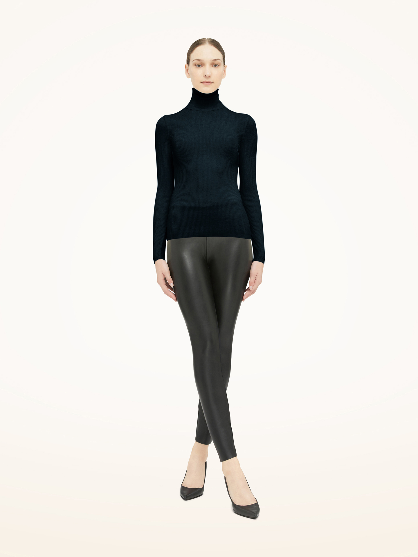 Wolford - Merino Fine Rib Pullover, Frau, deep night, Größe: S günstig online kaufen