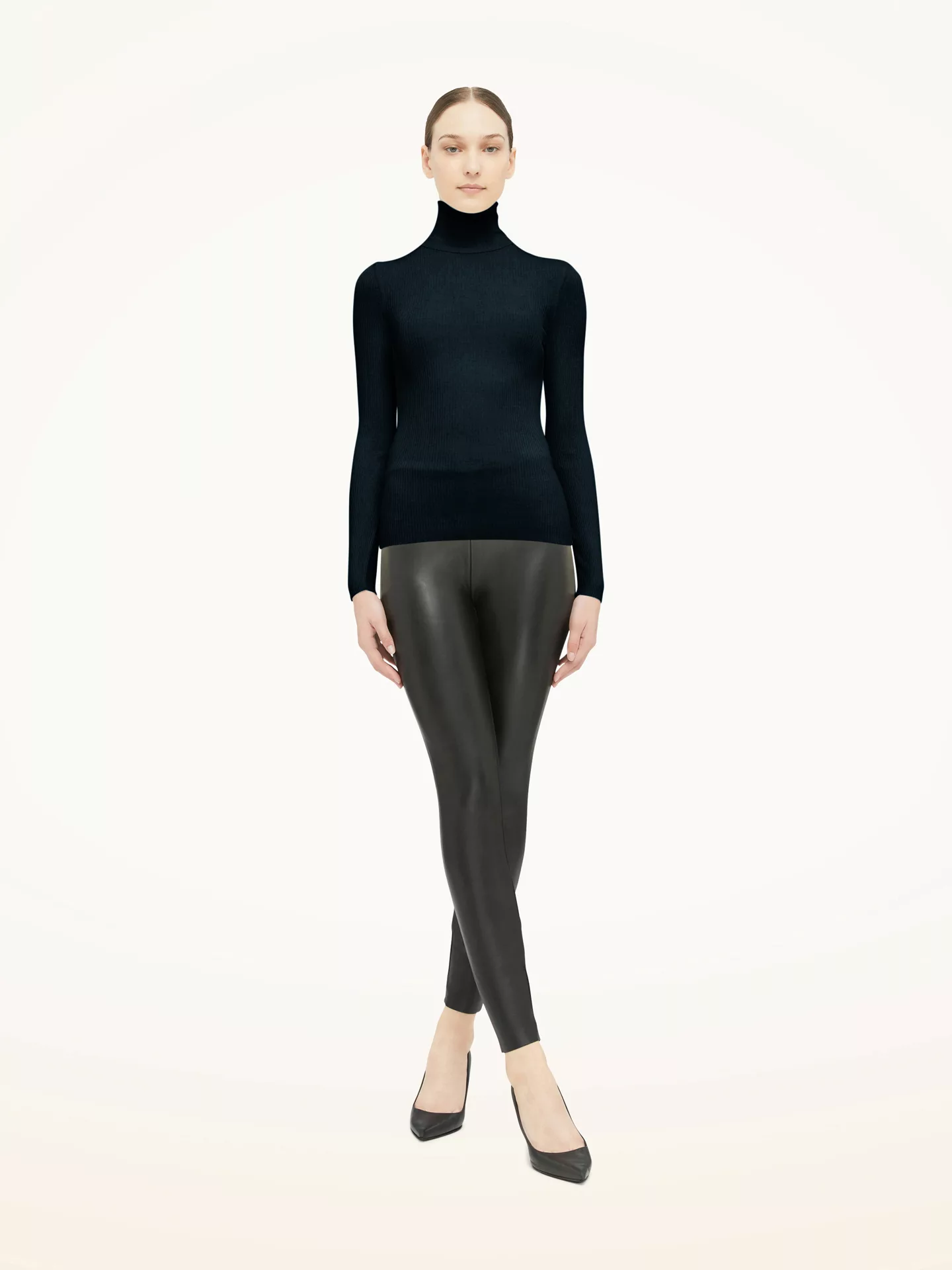 Wolford - Merino Fine Rib Pullover, Frau, deep night, Größe: XS günstig online kaufen