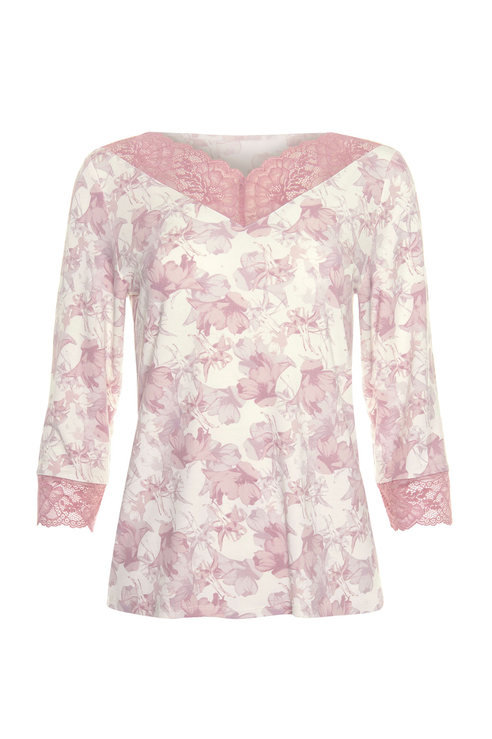 Lisca Pyjama-Top, 3/4-Ärmel Isabelle 42 mehrfarbig günstig online kaufen