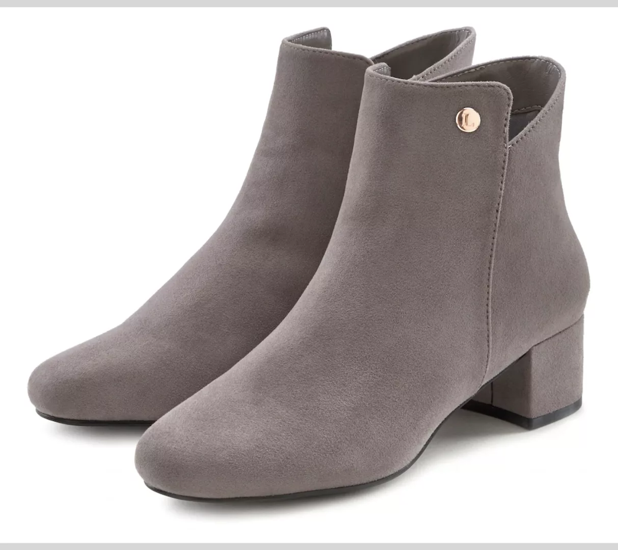 LASCANA Stiefelette, mit bequemen Blockabsatz, Ankle Boots, Stiefel VEGAN günstig online kaufen