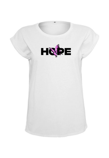 Novux T-Shirt HOPE Damen Tshirt farbe White (1-tlg) aus Baumwolle günstig online kaufen