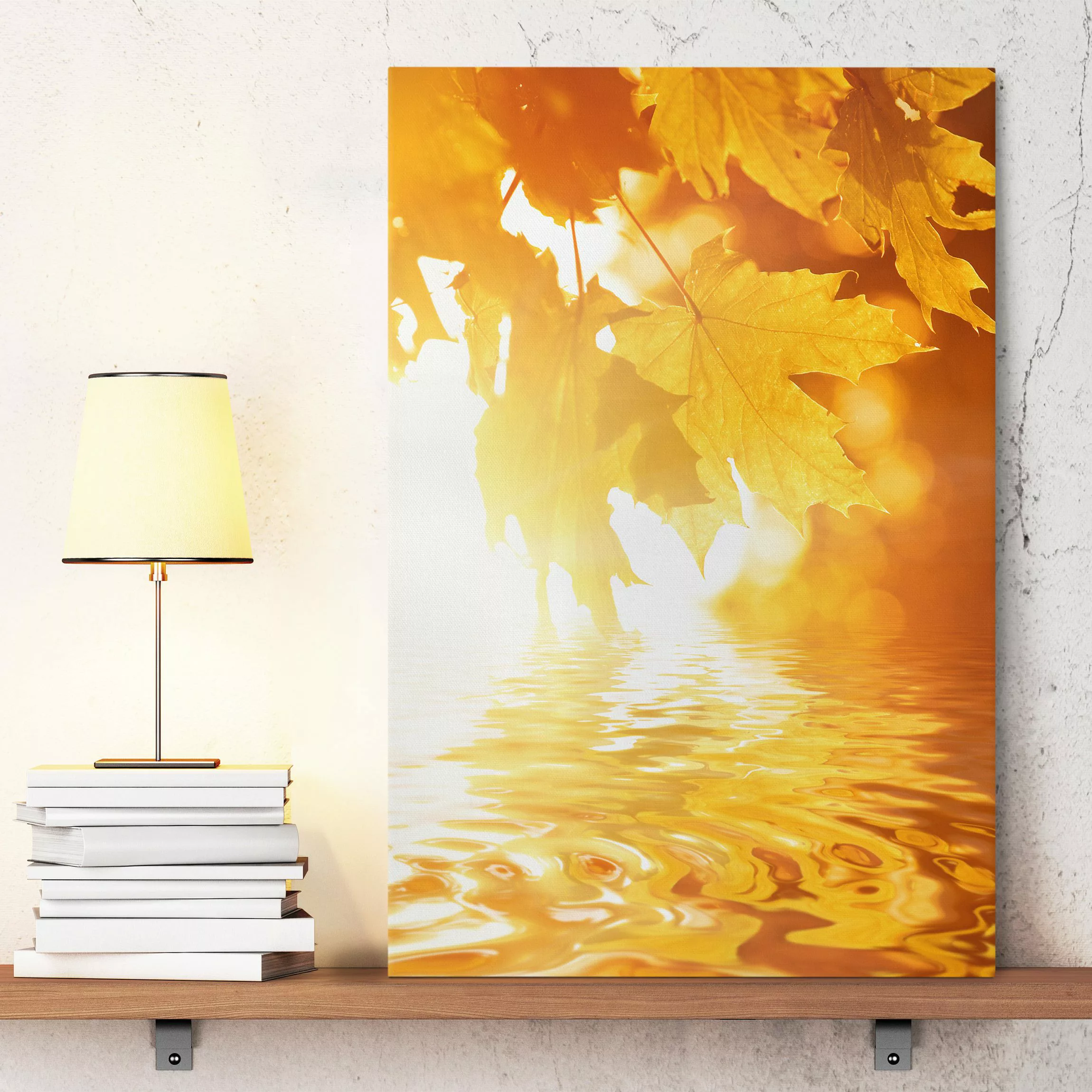 Leinwandbild Natur & Landschaft - Hochformat Autumn Leaves günstig online kaufen