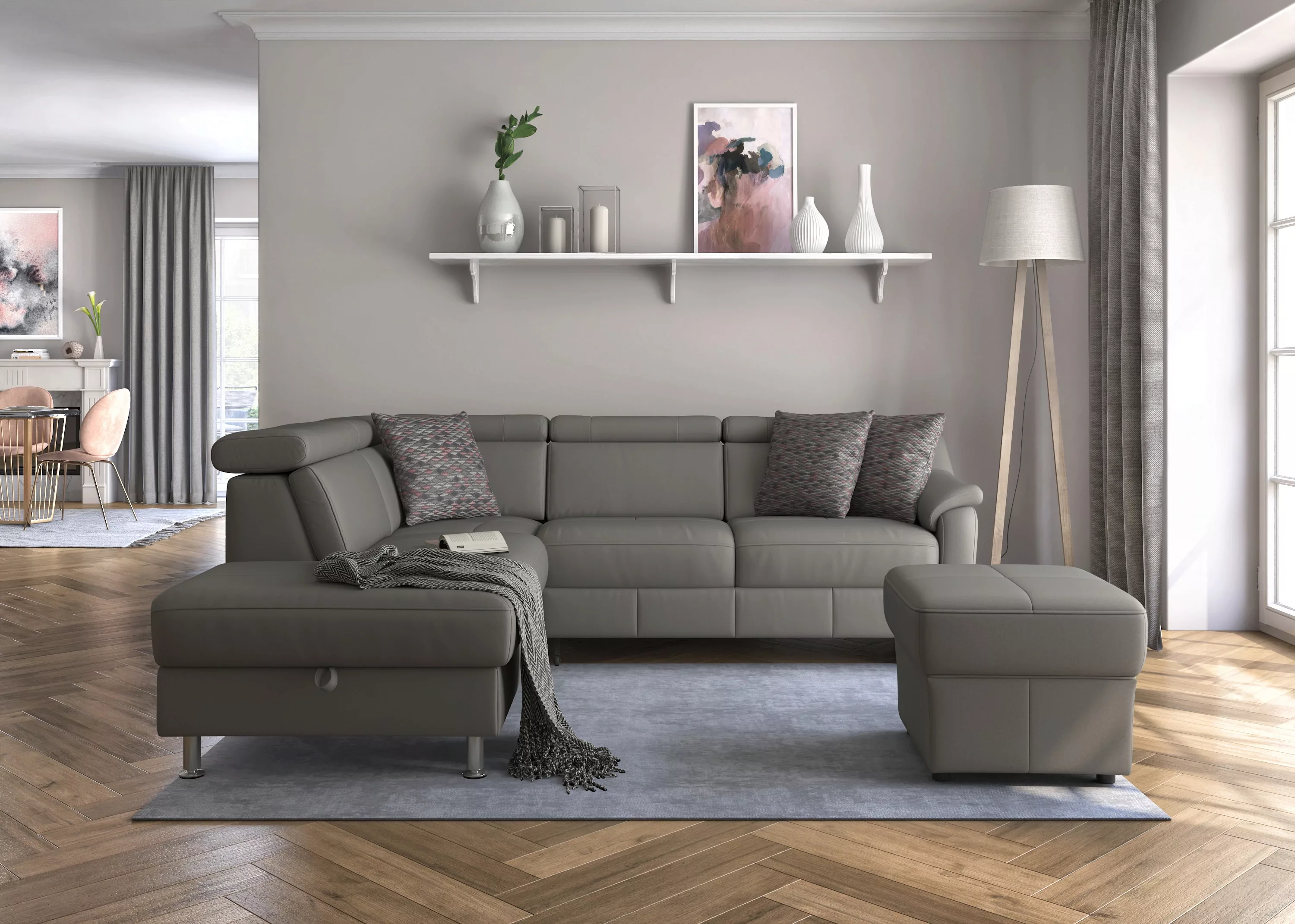 sit&more Ecksofa "Freetown L-Form", inklusive Kopfteilverstellung und komfo günstig online kaufen