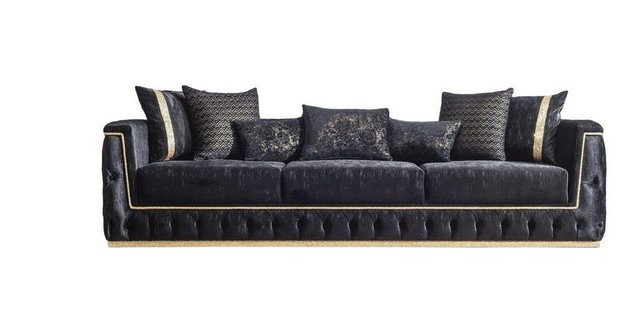 Xlmoebel 3-Sitzer Chesterfield 3-Sitzer Sofa Polstermöbel Couch mit Stoffbe günstig online kaufen