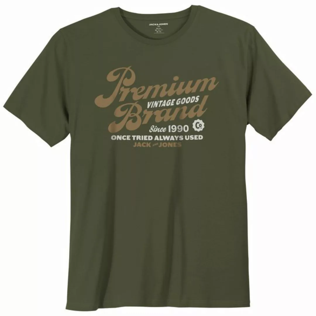 Jack & Jones Rundhalsshirt Große Größen T-Shirt Frontprint JPRBLUTHOMAS Jac günstig online kaufen