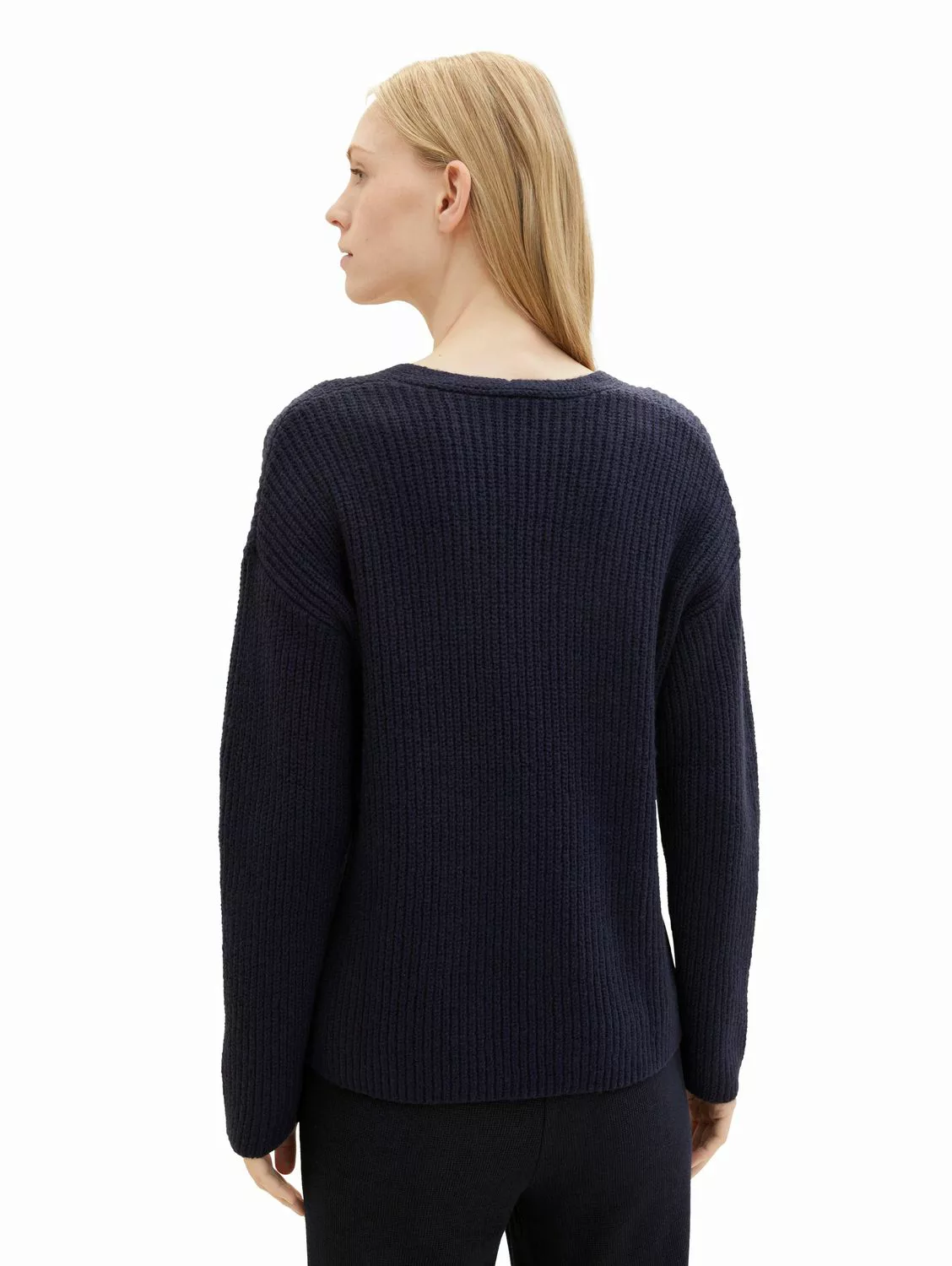 Tom Tailor Damen Pullover KNIT V-NECK - Regular Fit günstig online kaufen