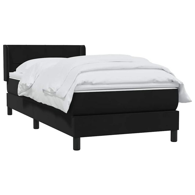 vidaXL Bett Boxspringbett mit Matratze Schwarz 90x220 cm Samt günstig online kaufen