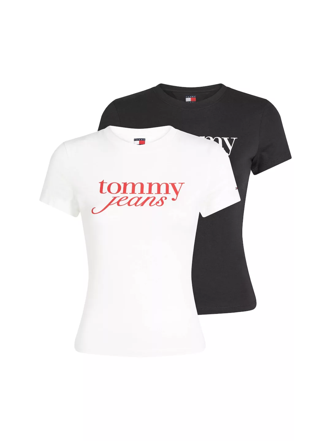 Tommy Jeans T-Shirt "TJW 2PACK ESSENTIAL LOGO TEE", mit Logodruck günstig online kaufen