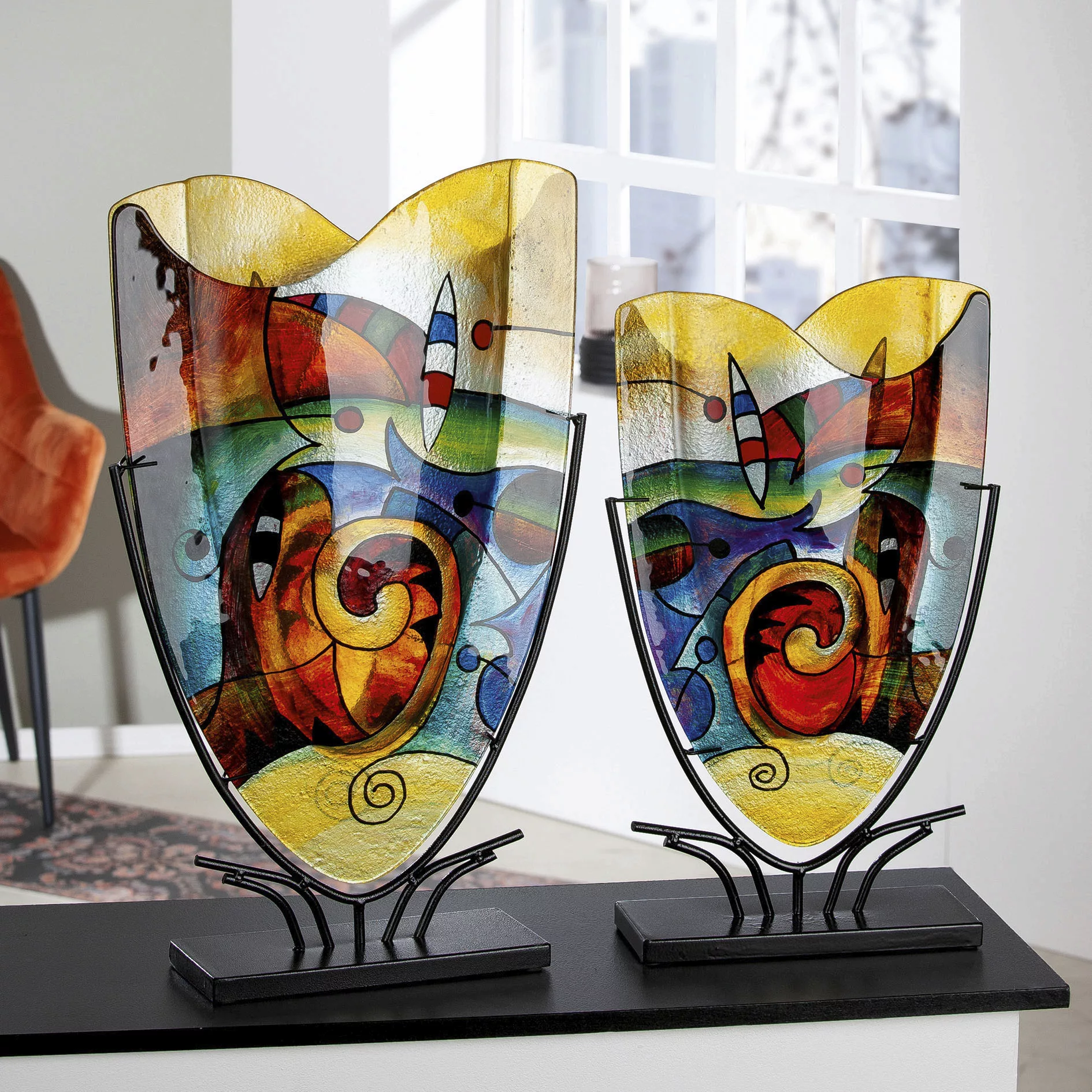 Casablanca by Gilde Dekovase »Verona«, (1 St.), dekorative Vase aus Glas, D günstig online kaufen