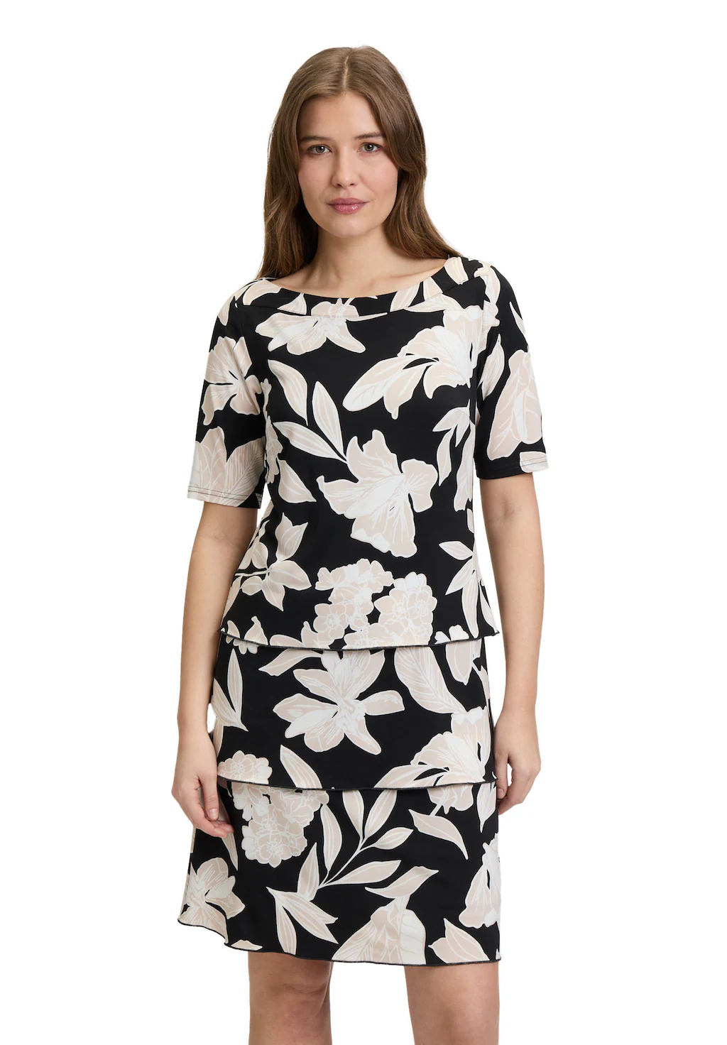 Betty Barclay Sommerkleid "Betty Barclay Stufenkleid kurzarm", Druck günstig online kaufen