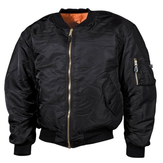 MFH Outdoorjacke US Pilotenjacke MA1, schwarz, große Größen günstig online kaufen