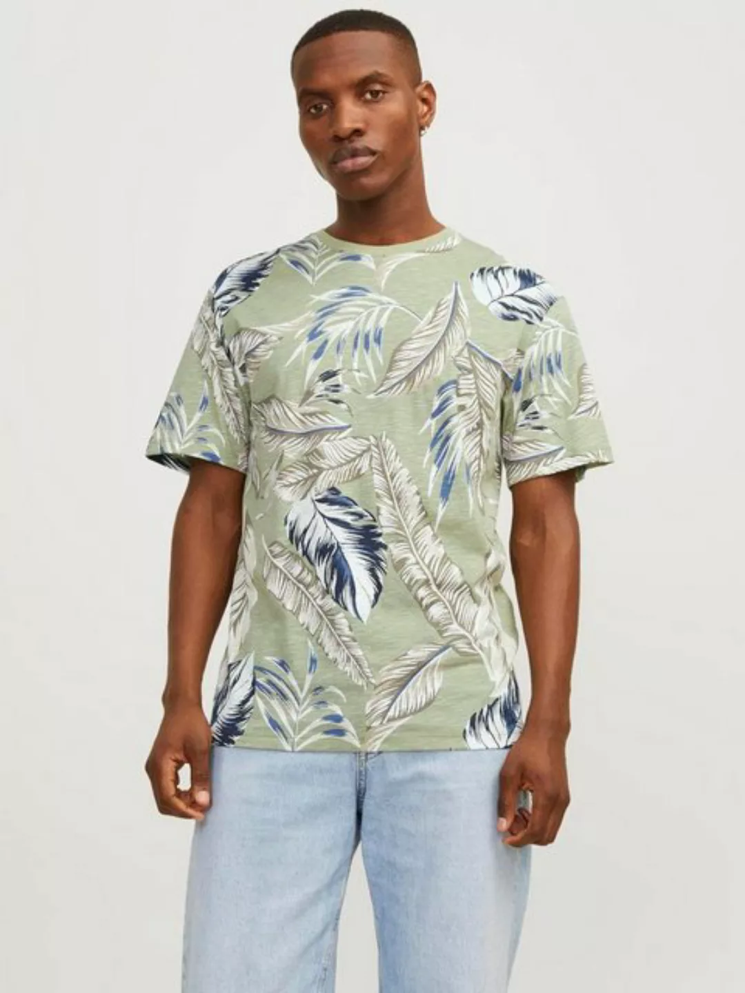 Jack & Jones T-Shirt JJEJEFF AOP TEE SS SN günstig online kaufen