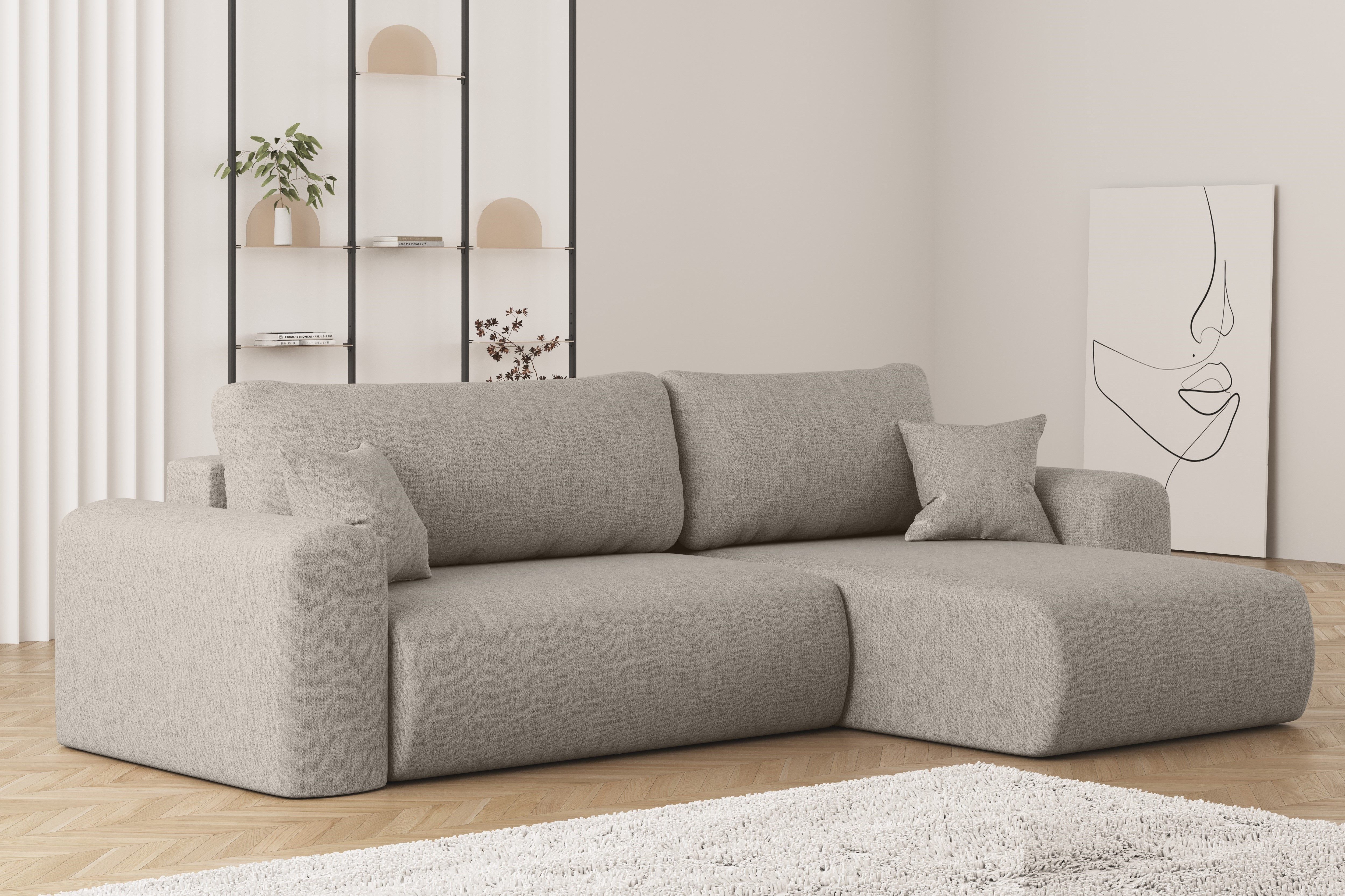 Kaiser Möbel Ecksofa Ecksofa mit Schlaffunktion günstig online kaufen