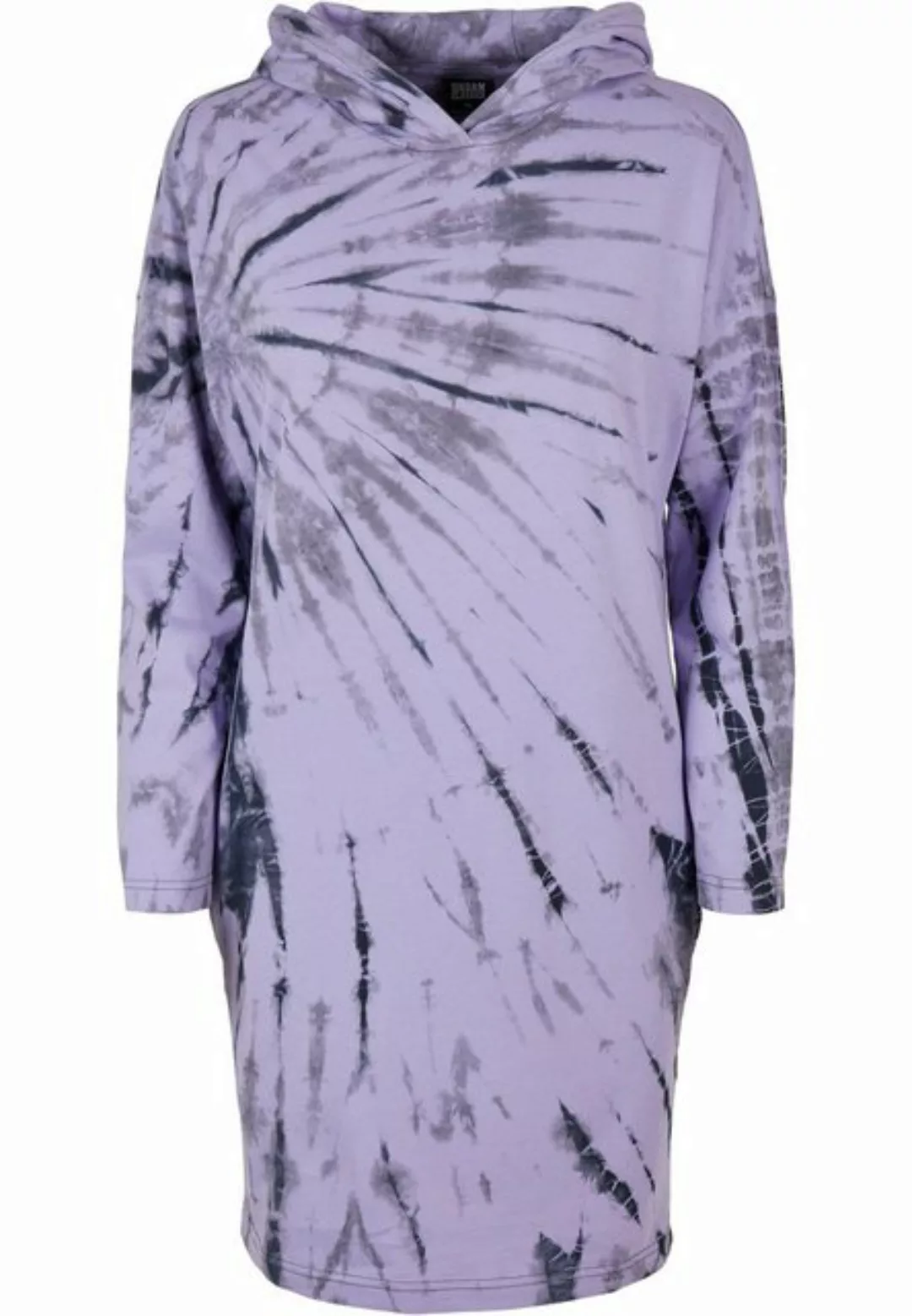 URBAN CLASSICS Shirtkleid Urban Classics Damen Ladies Oversized Tie Dye Hoo günstig online kaufen