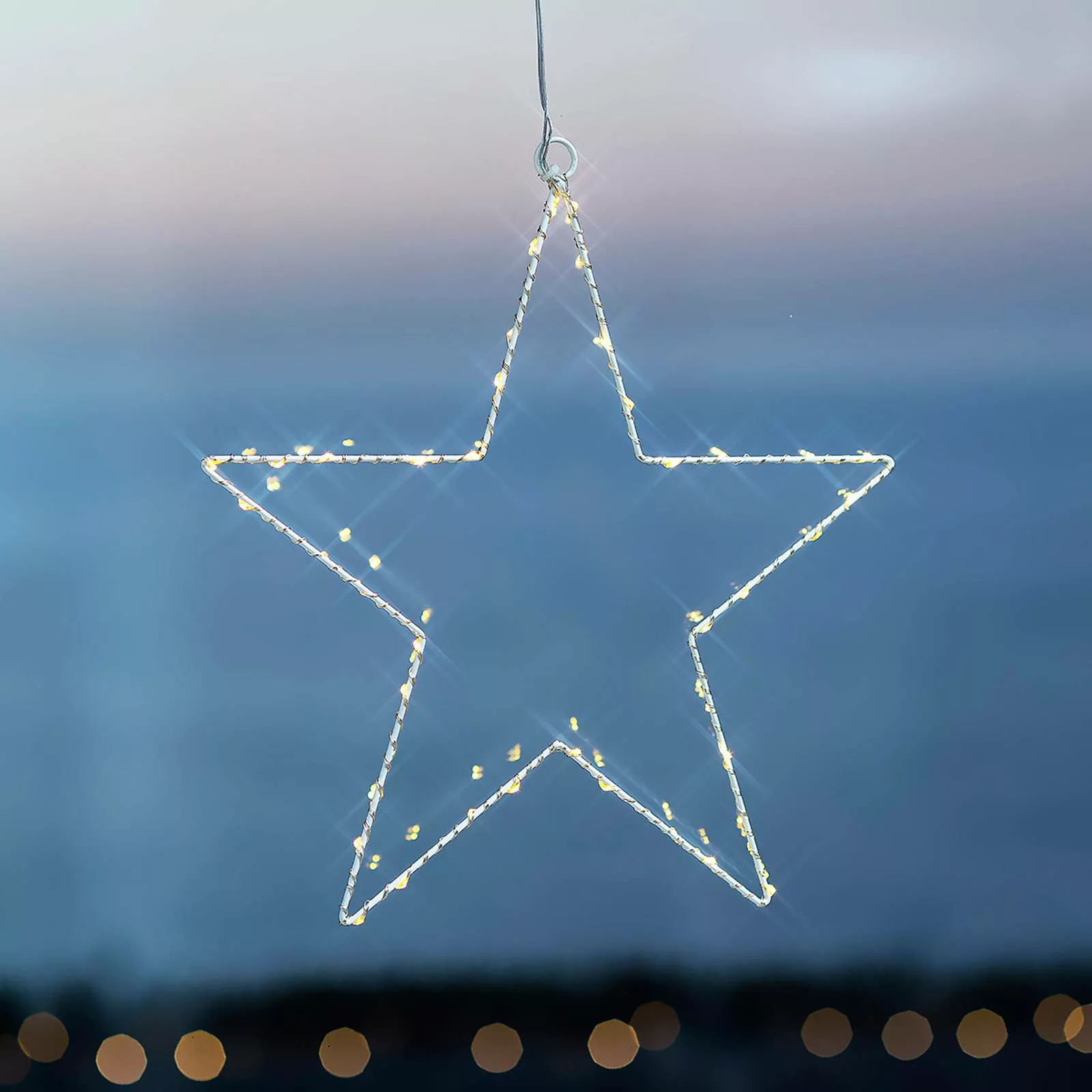 Weihnachtlicher Deko-Stern LED Liva Star weiß 30 günstig online kaufen