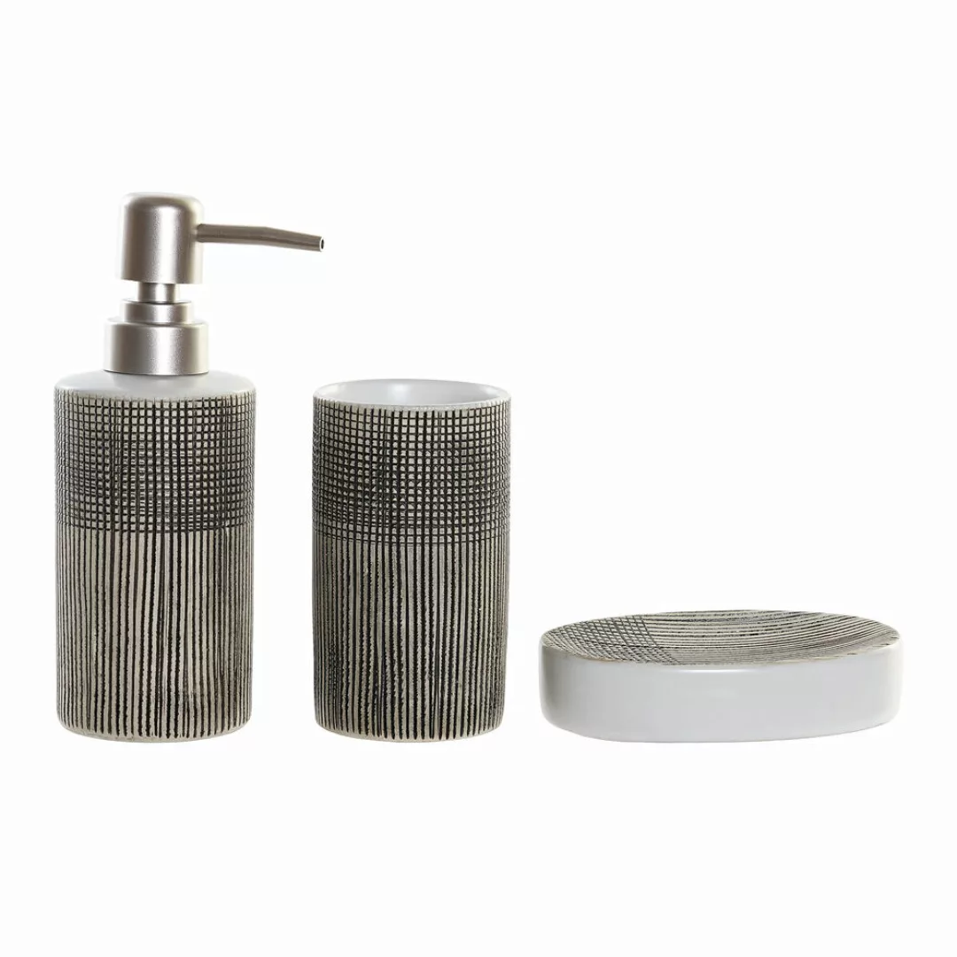 Badezimmer Set Dkd Home Decor Braun Abs Steingut (3 Pcs) (6.5 X 6.5 X 17 Cm günstig online kaufen