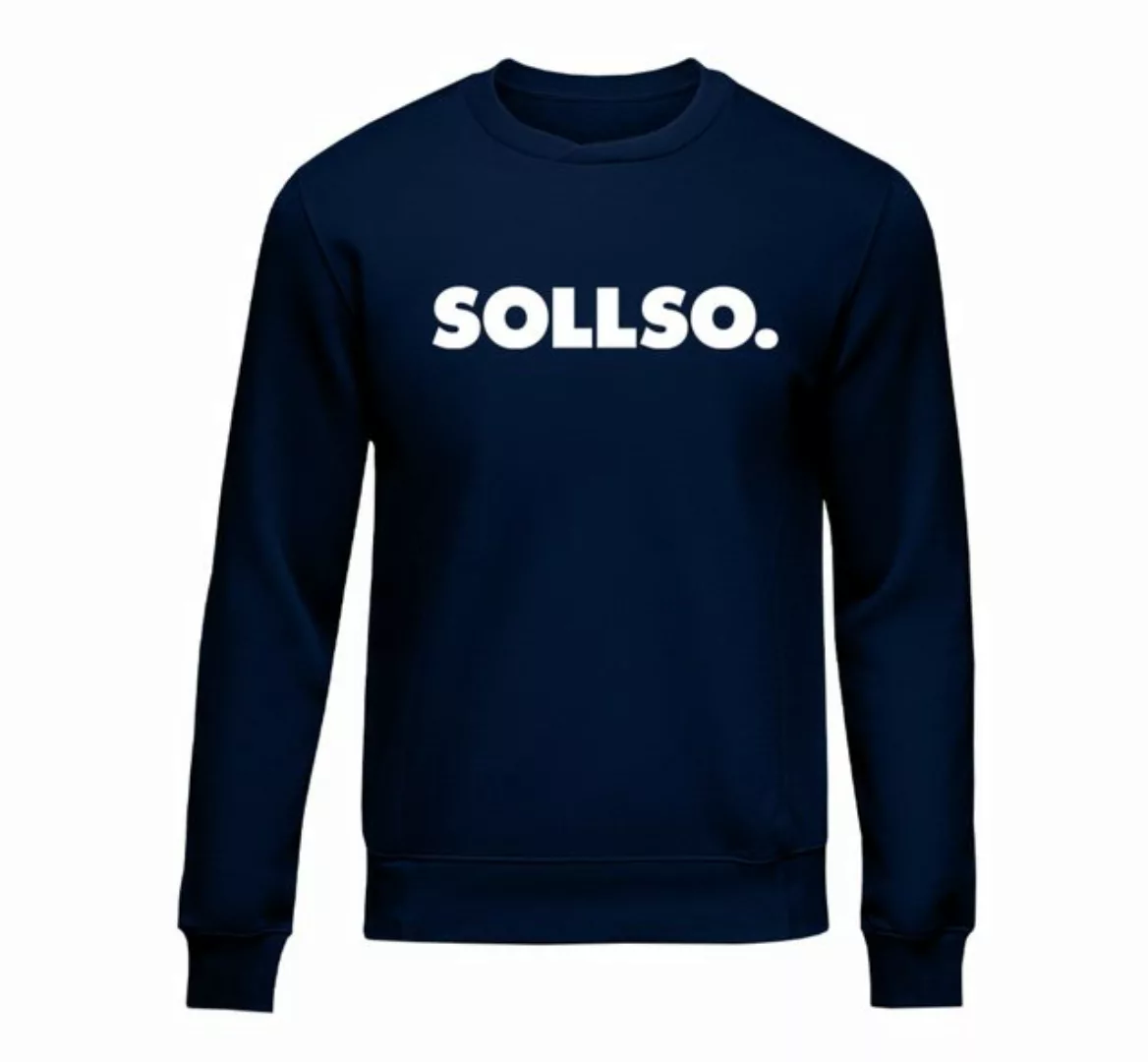 Sollso. Sweatshirt SOLLSO. Sweatshirt „Pure Logo Big“ dunkelblau günstig online kaufen