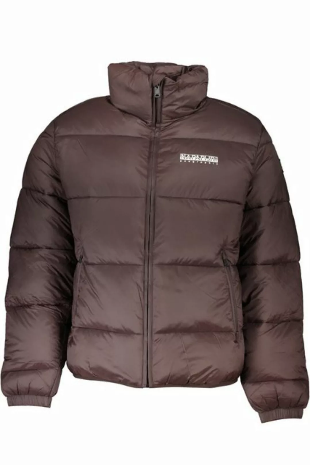 Napapijri Outdoorjacke Braune Herrenjacke mit Reißverschluss, recycelte Mat günstig online kaufen