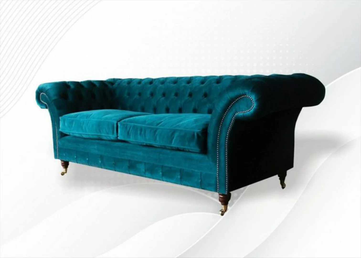 JVmoebel Chesterfield-Sofa, Chesterfield 3 Sitzer Design Sofa Couch 225 cm günstig online kaufen