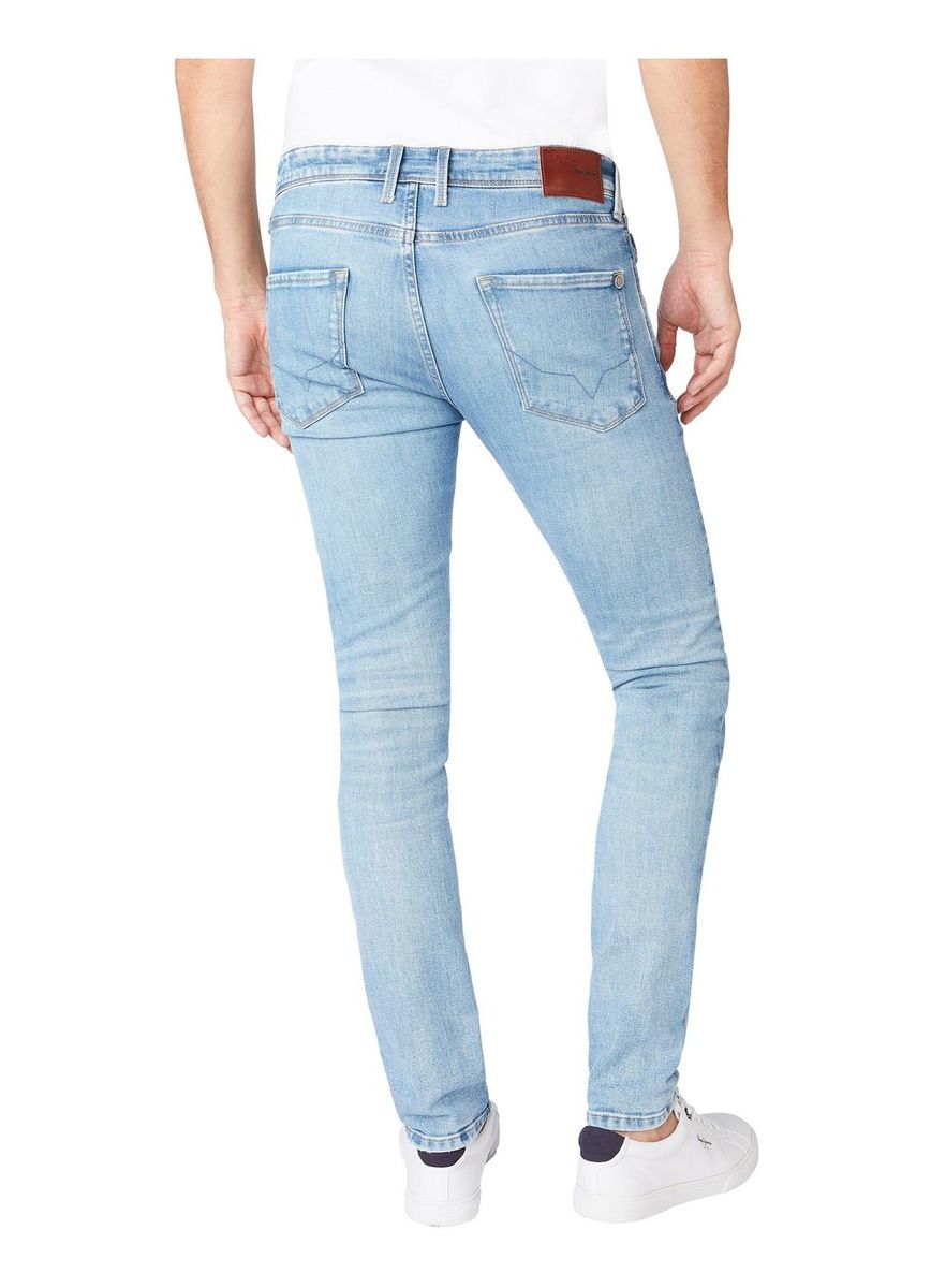 Pepe Jeans Herren Jeans Stanley - Tapered Fit - Blau - Light Used Wiser günstig online kaufen