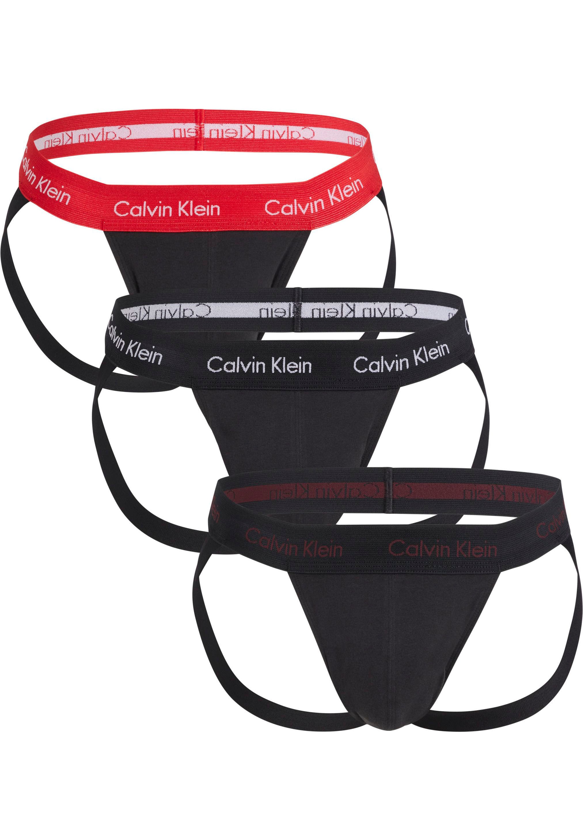Calvin Klein Underwear String "JOCK STRAP 3PK", (Packung, 3er-Pack), mit Lo günstig online kaufen