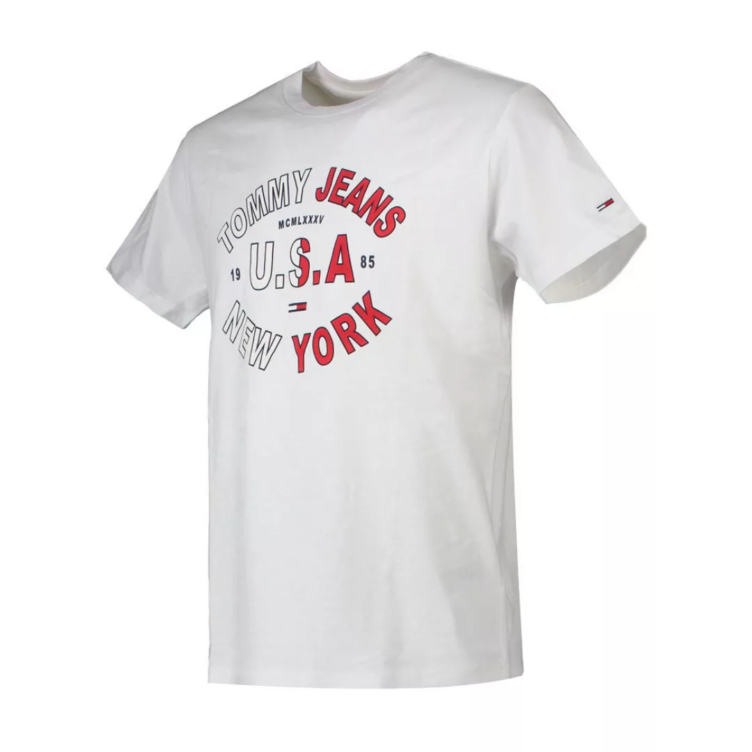 Tommy Jeans Arched Graphic Kurzärmeliges T-shirt L White günstig online kaufen
