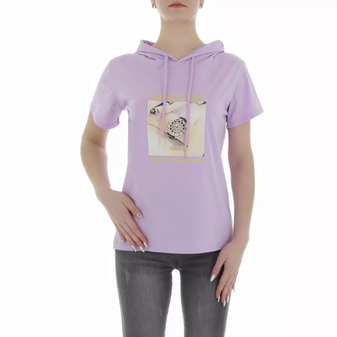 Ital-Design T-Shirt Damen Freizeit (85941287) Kapuze Print Stretch T-Shirt günstig online kaufen