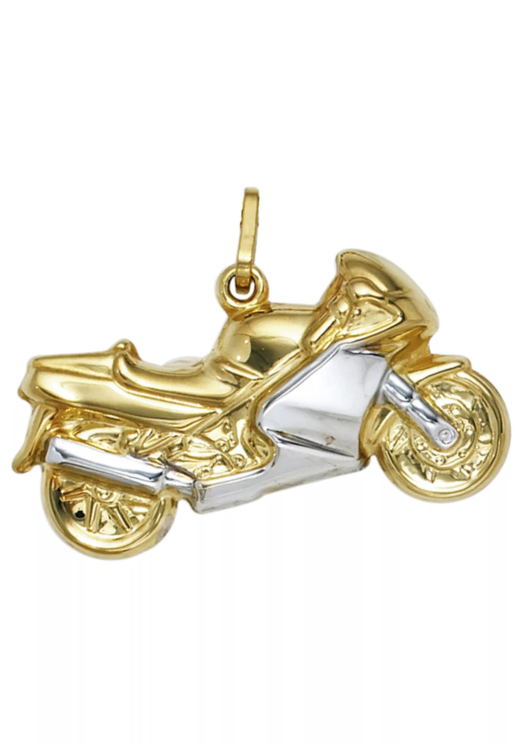 JOBO Kettenanhänger "Anhänger Motorrad", 333 Gold bicolor günstig online kaufen