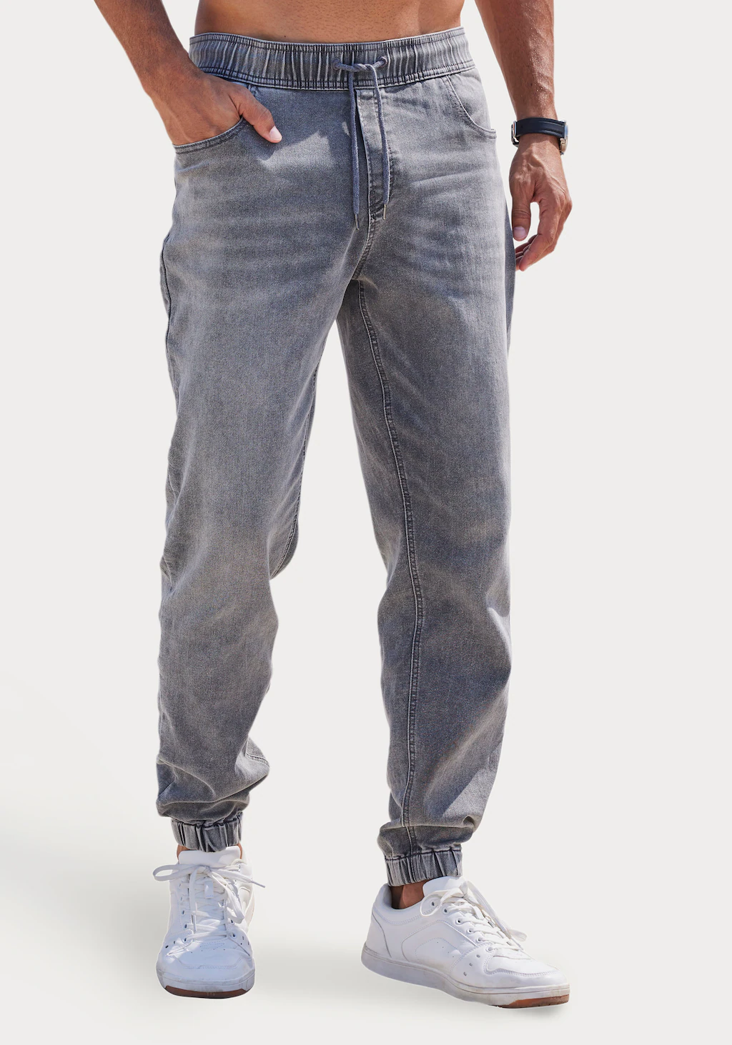 John Devin Jogger Pants "Jogg Pants", Joggpants mit elastischem Bund aus we günstig online kaufen