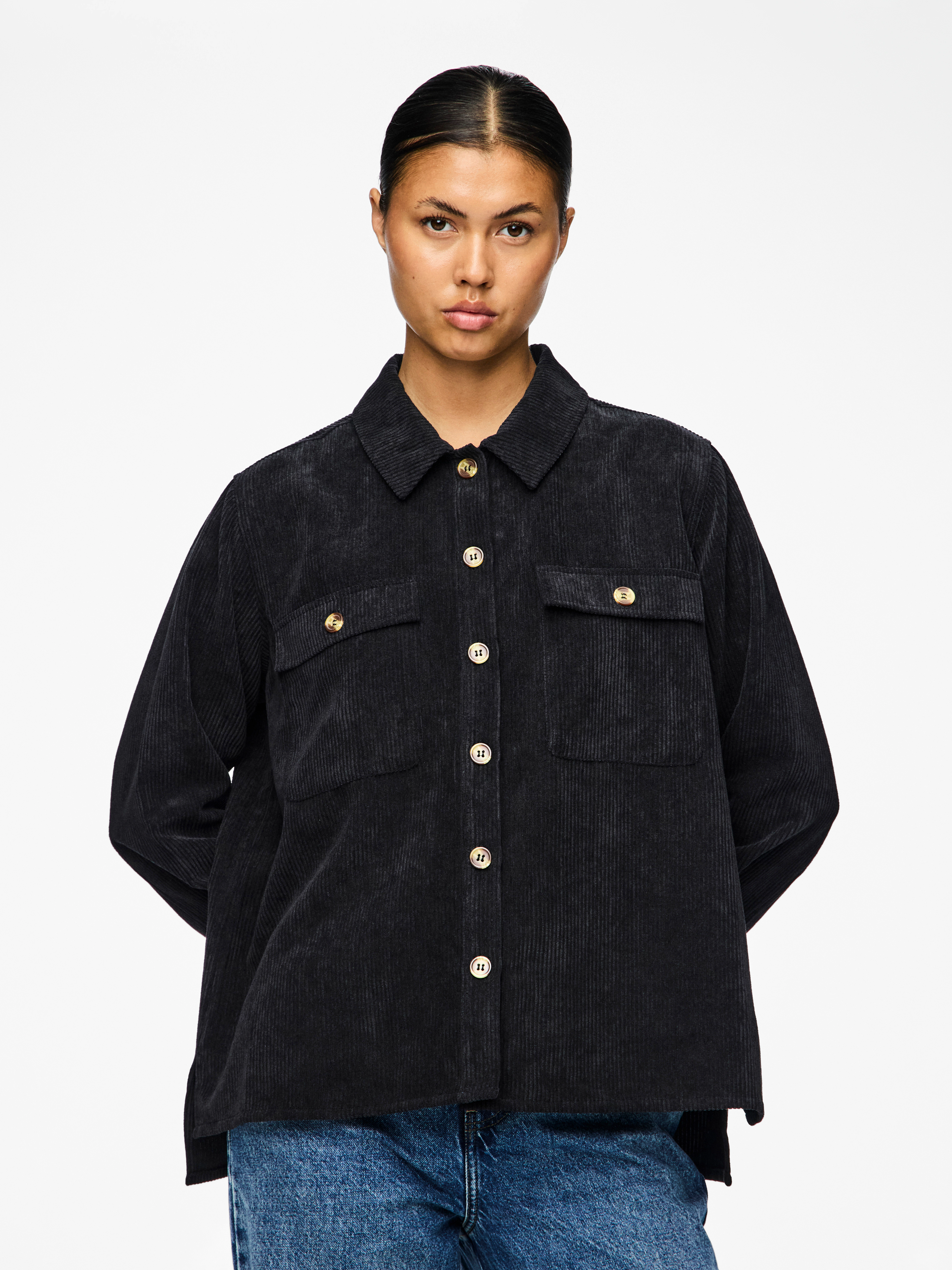 pieces Hemdbluse "PCEFFI LS SHIRT WVN NOOS" günstig online kaufen