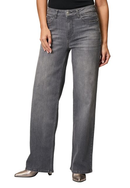 Zero Slim-fit-Jeans zero Jeans grau Wide Leg Style WITNEY 32 Inch günstig online kaufen