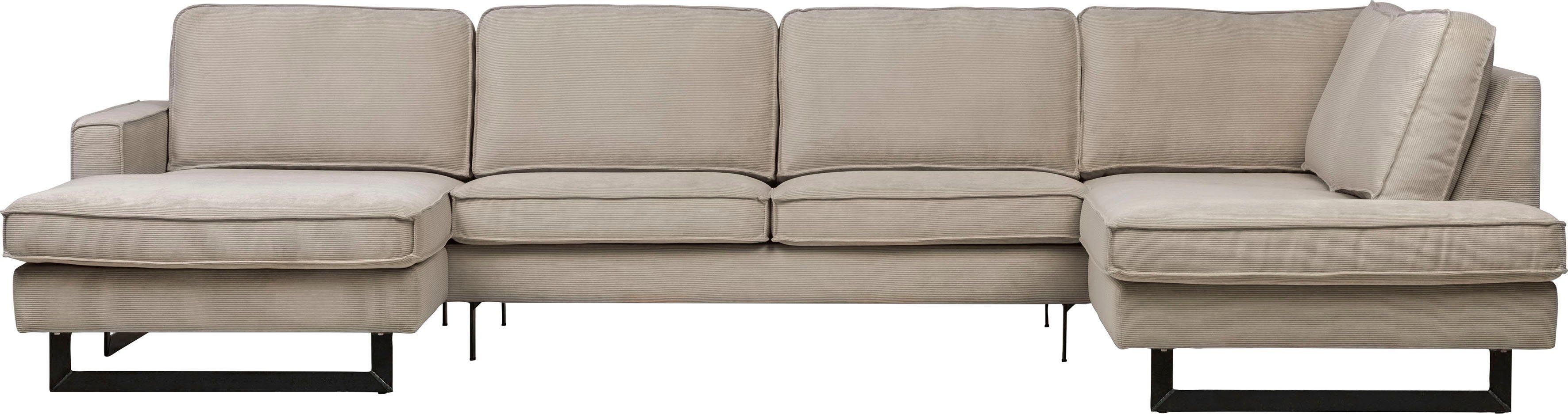 Places of Style Wohnlandschaft "Pinto, 350 cm, U-Form, XXL, mit Ottomanen", günstig online kaufen