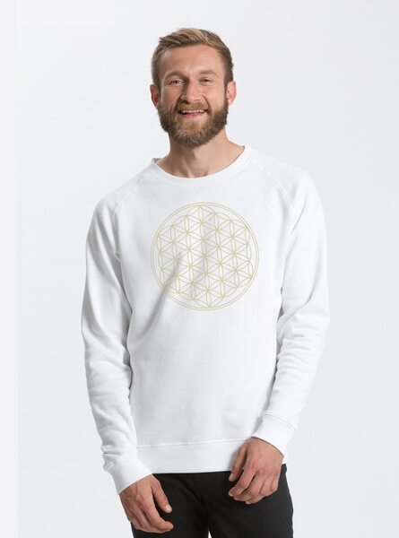 Bio Herren Sweatshirt Die Blume Des Lebens günstig online kaufen