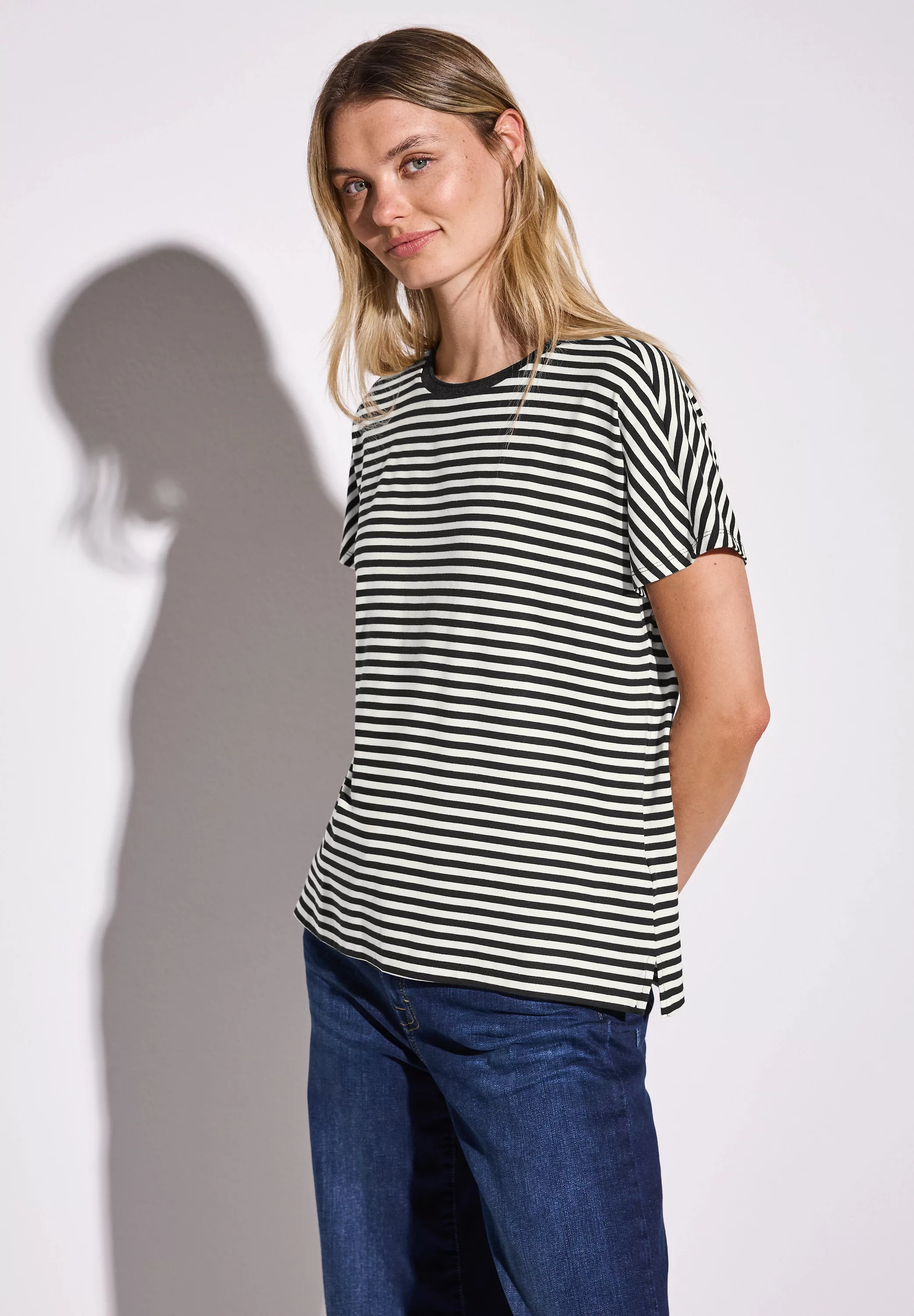 STREET ONE T-Shirt, aus strecthigem Viskosematerial günstig online kaufen