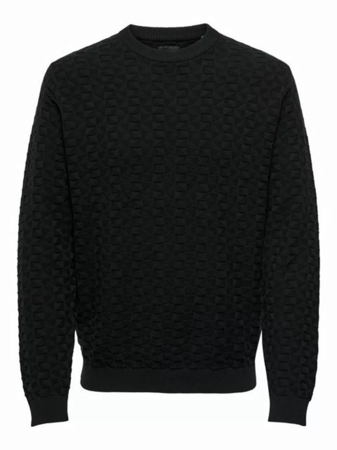 ONLY & SONS Rundhalspullover "ONSKALLE REG 12 STRUC CREW KNIT NOOS" günstig online kaufen