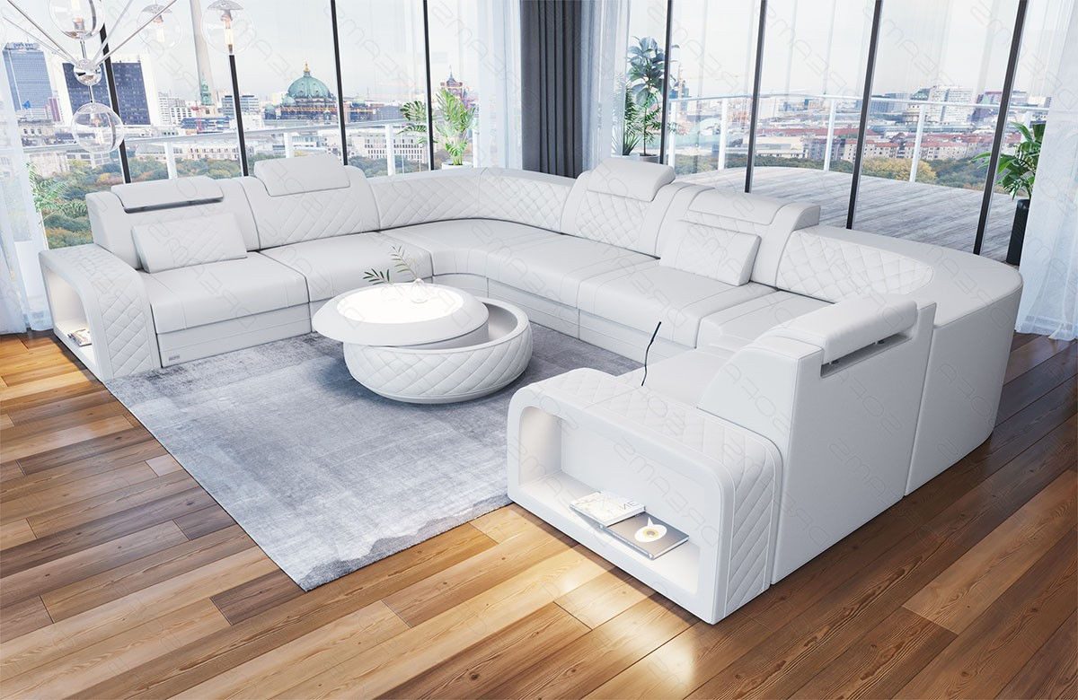 Sofa Dreams Wohnlandschaft Ledersofa Foggia U günstig online kaufen