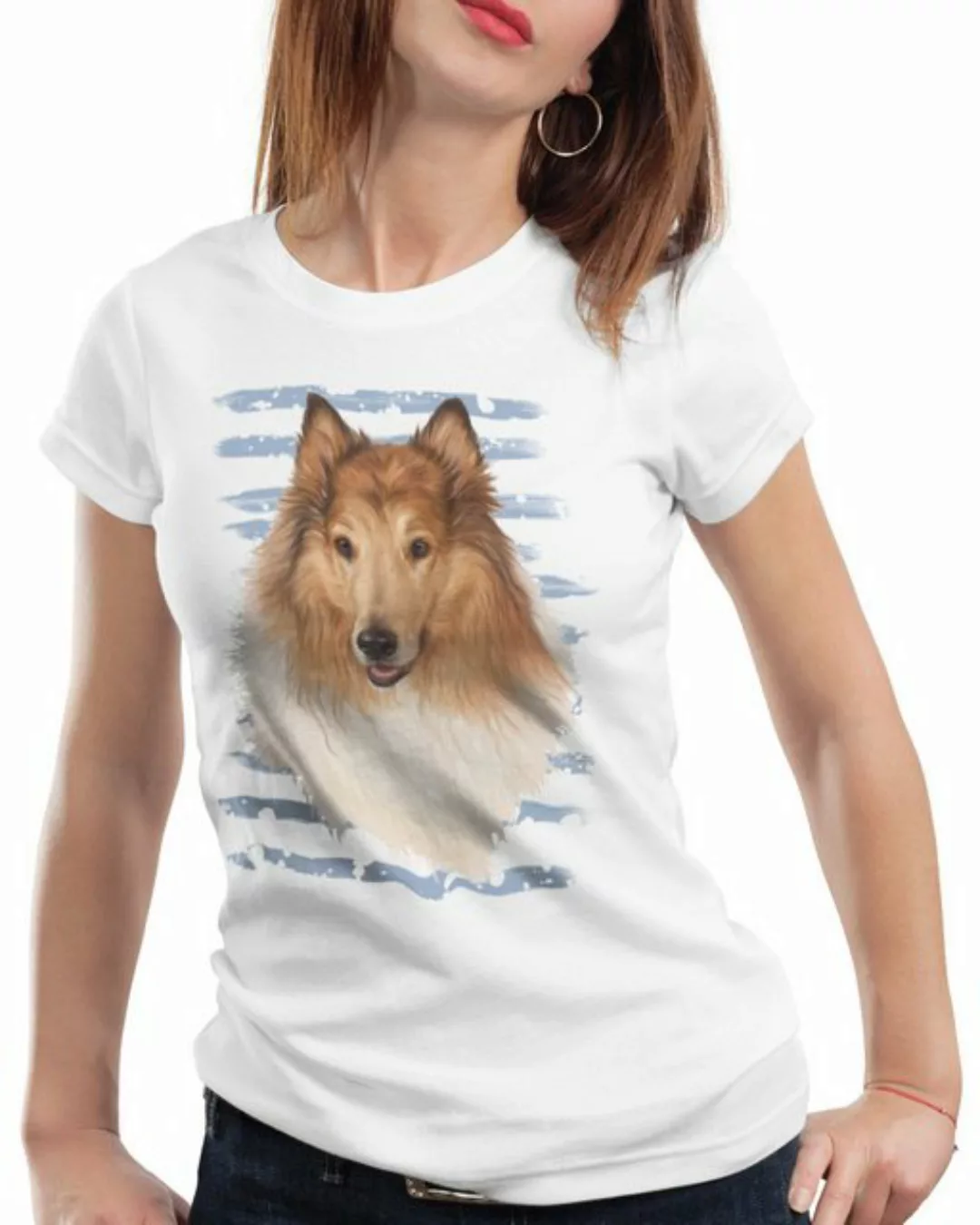 style3 T-Shirt Collie hundeliebhaber züchter tier günstig online kaufen