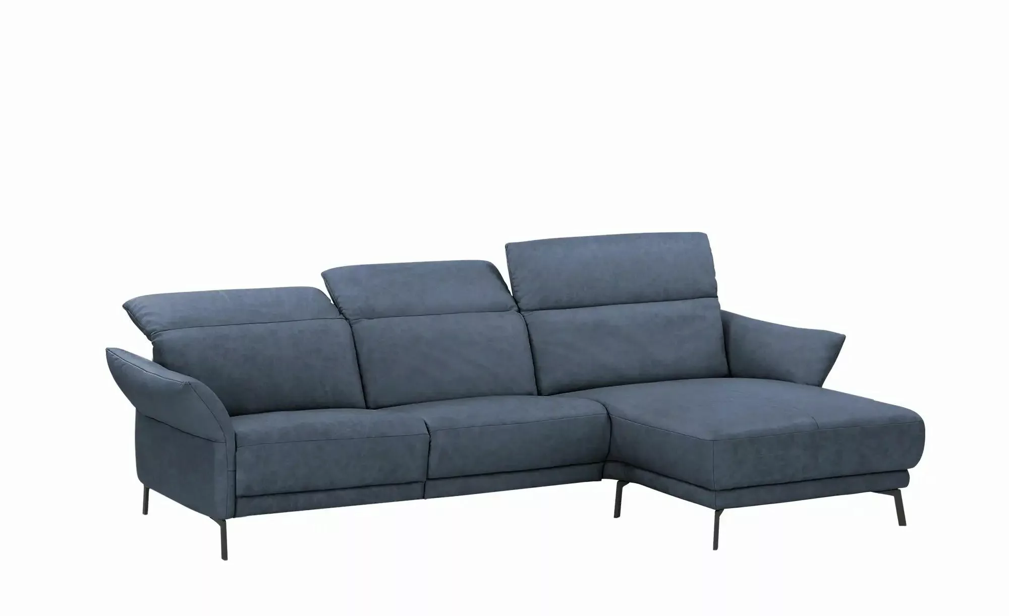 Wohnwert Ecksofa Leder Bellana ¦ blau ¦ Maße (cm): B: 285 H: 101 T: 161.0 P günstig online kaufen