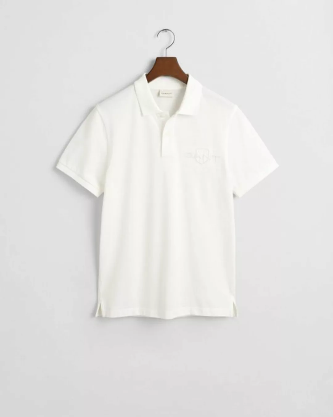 Gant Poloshirt REG TONAL SHIELD SS RUGGER Ton in Ton Stickerei auf der Brus günstig online kaufen