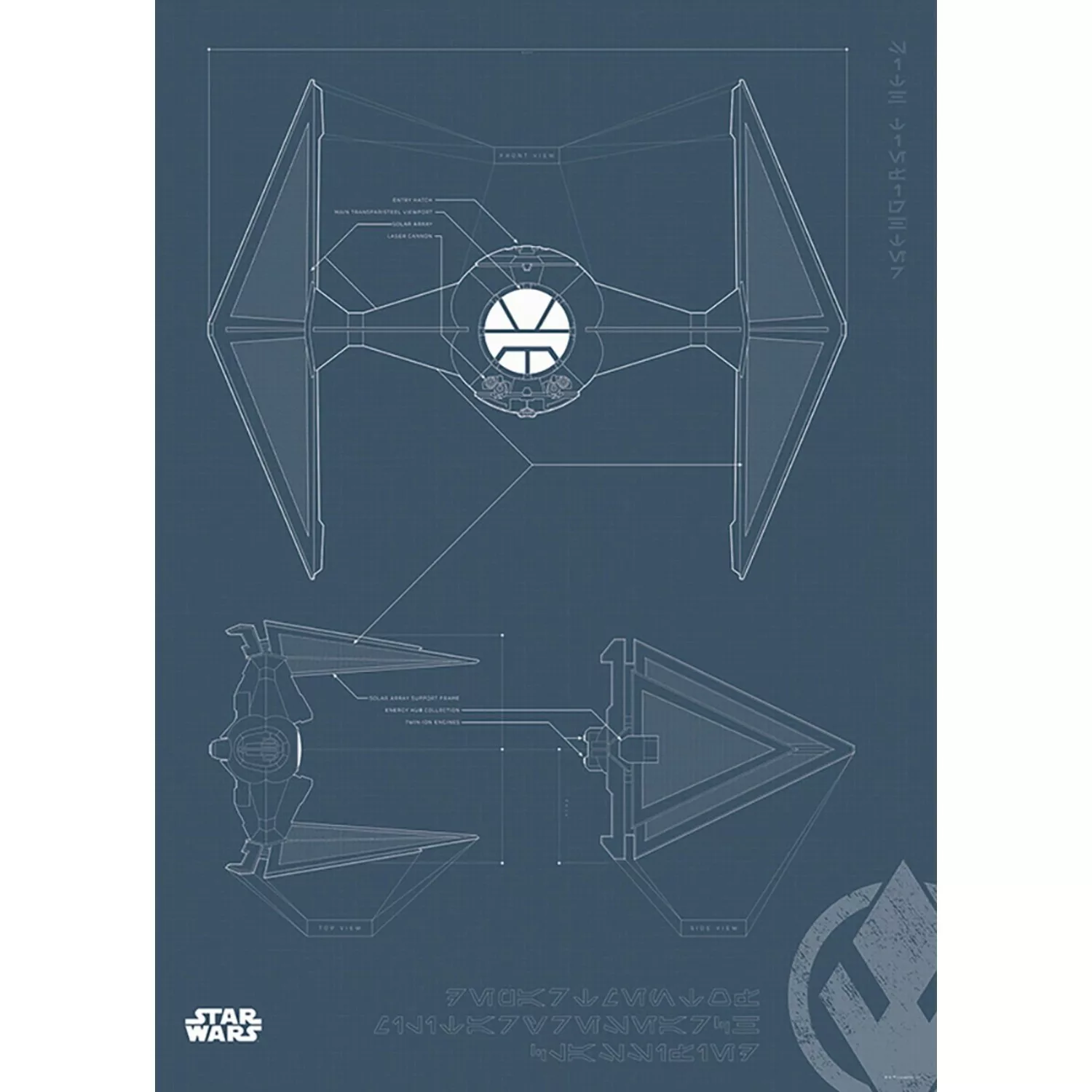 Komar Wandbild Star Wars Fighter 50 x 70 cm günstig online kaufen