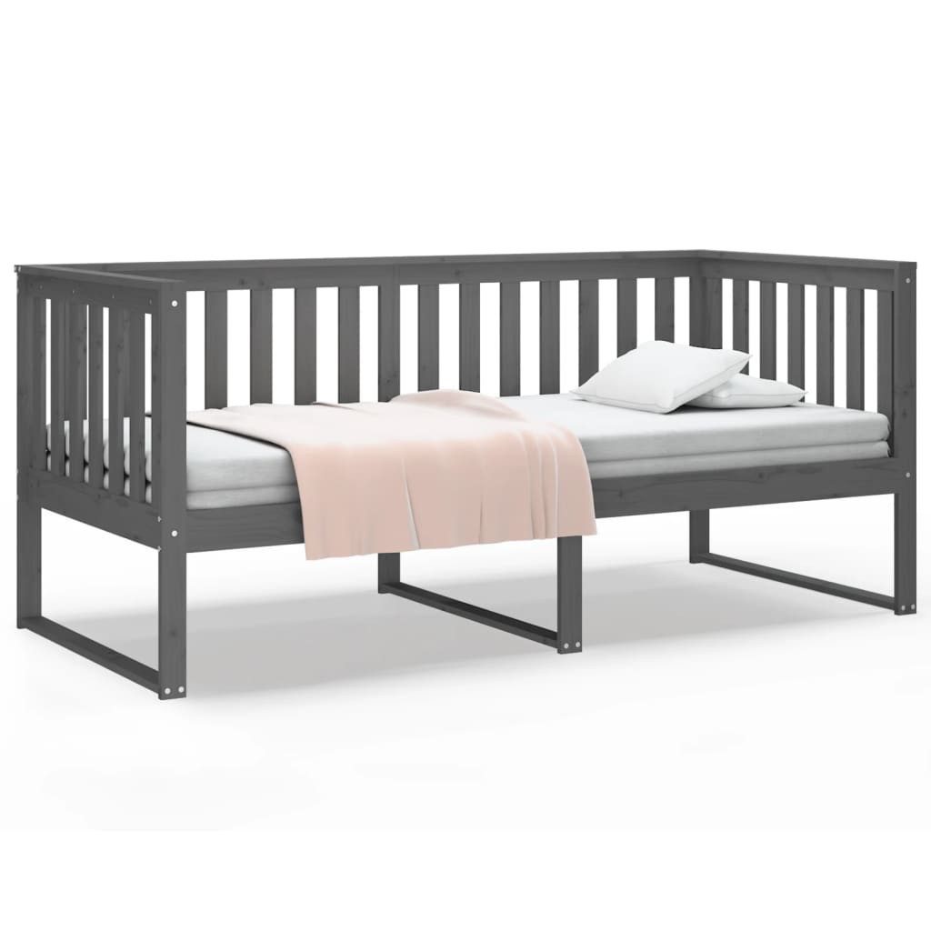 vidaXL Bett, Tagesbett Grau 90x190 cm günstig online kaufen